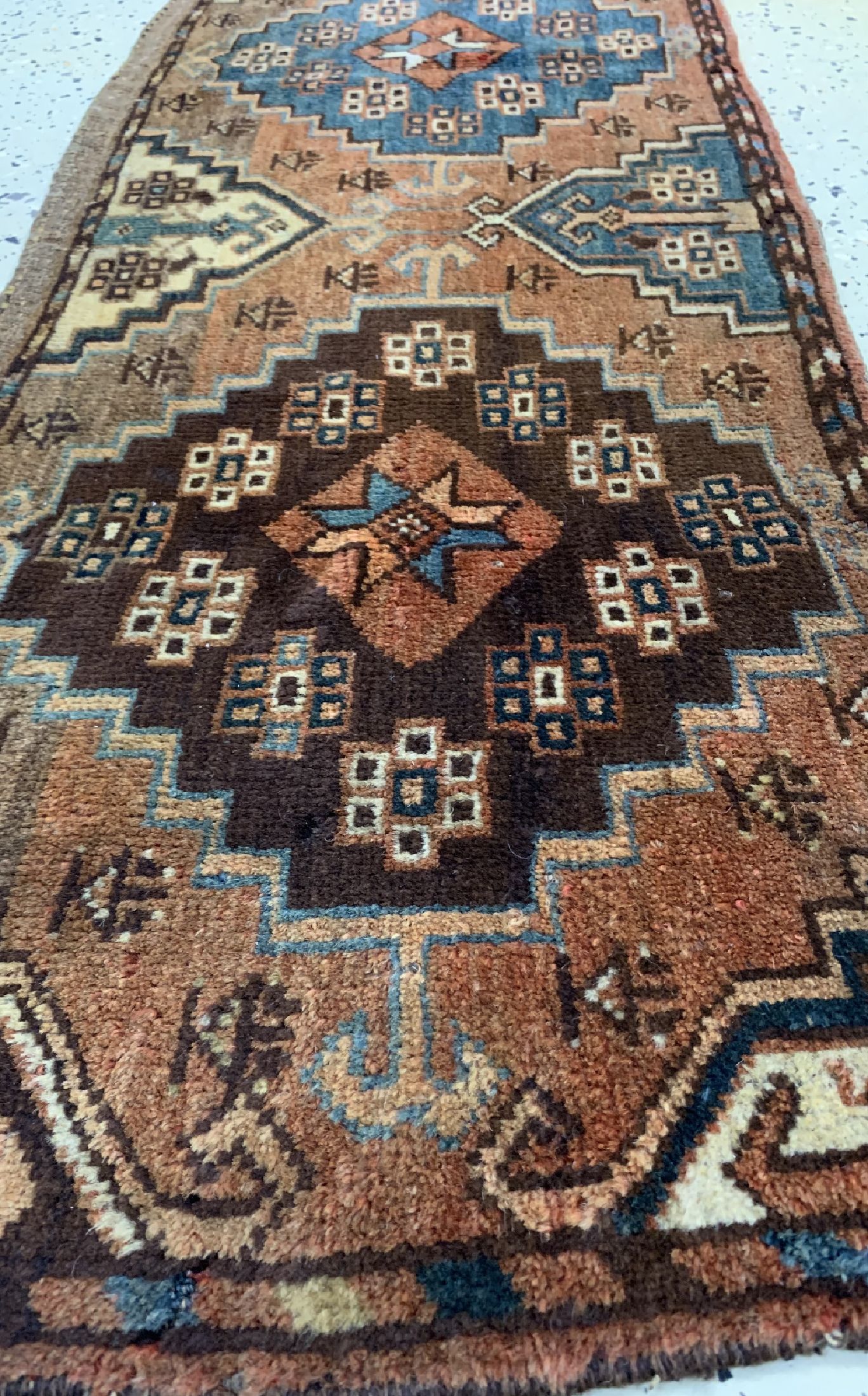 Detail d: Antiker Tschaudor Torba, Turkmenistan, 19.Jhd, Wolle auf Wolle, ca. 160 x 43 cm, EHZ:3