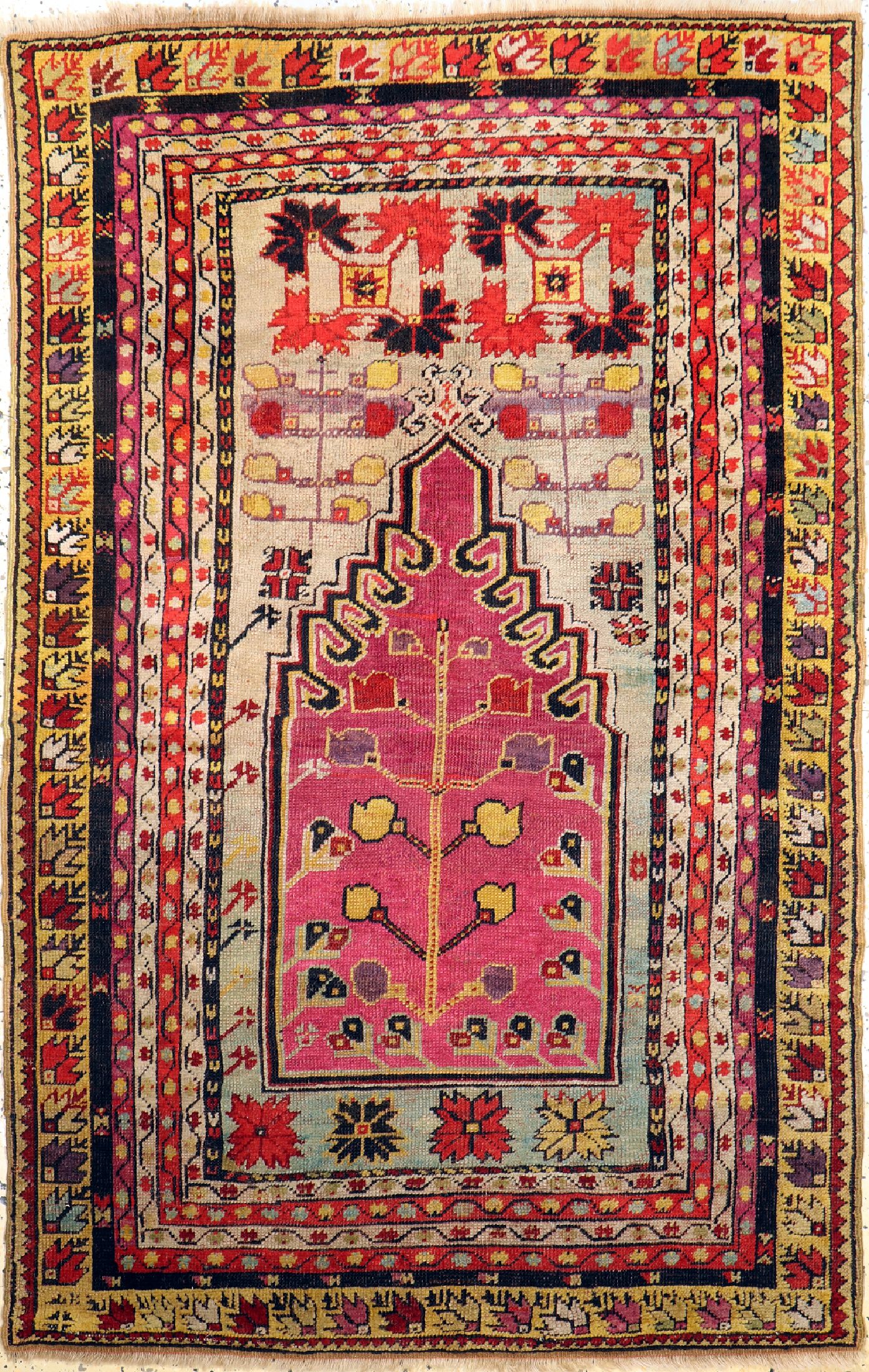 Antiker Mucur, Türkei, 19.Jhd, Wolle auf Wolle, ca. 172 x 111 cm, EHZ: 2-3