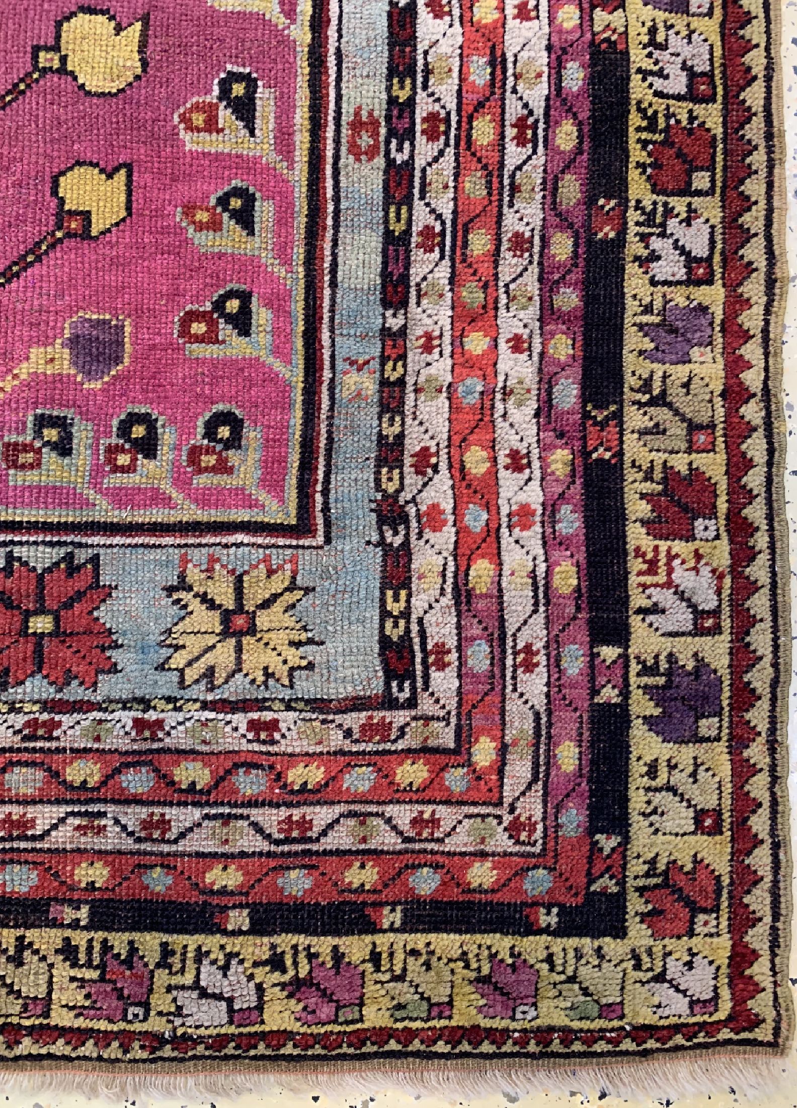 Detail a: Antiker Mucur, Türkei, 19.Jhd, Wolle auf Wolle, ca. 172 x 111 cm, EHZ: 2-3