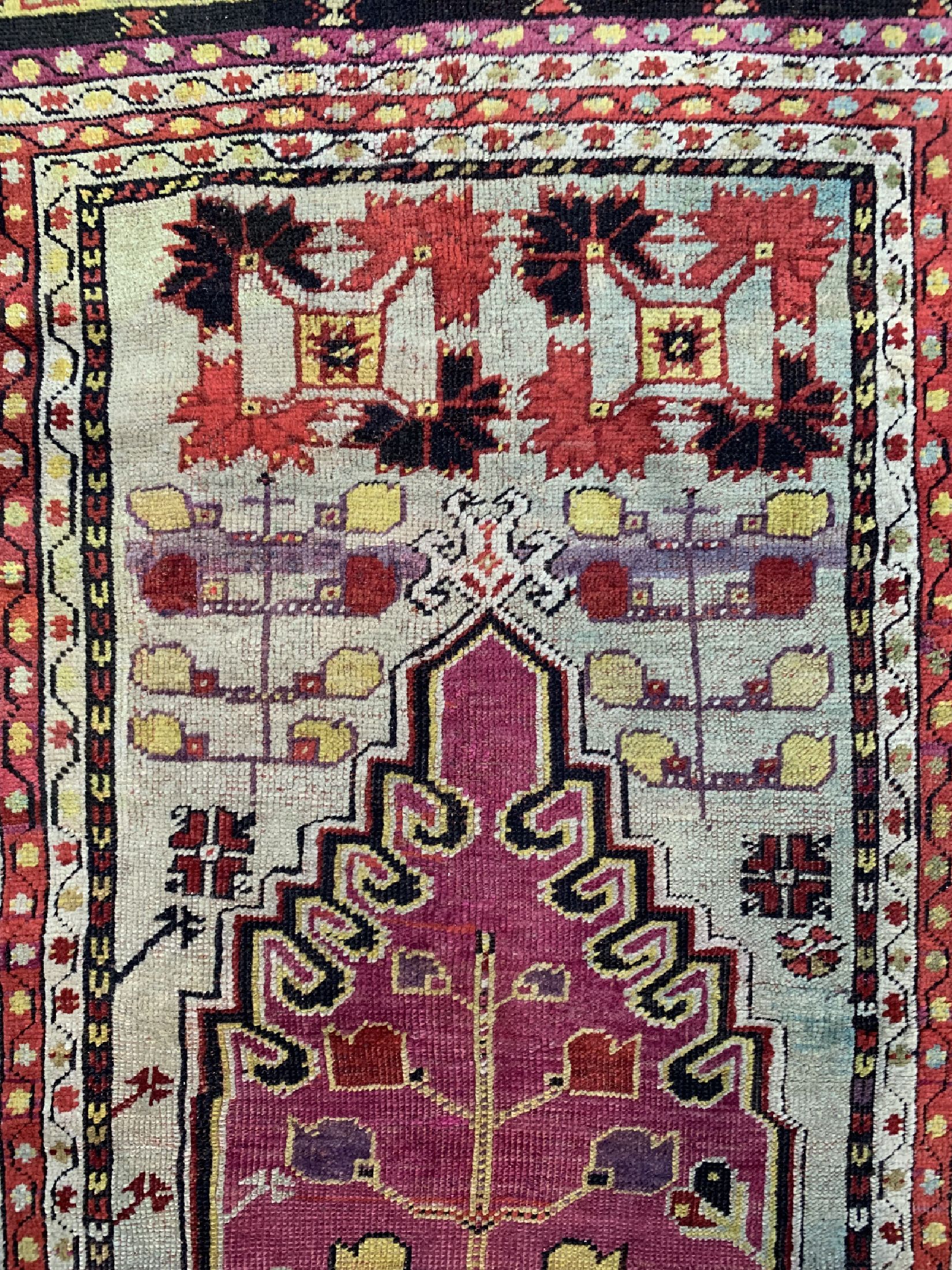 Detail c: Antiker Mucur, Türkei, 19.Jhd, Wolle auf Wolle, ca. 172 x 111 cm, EHZ: 2-3