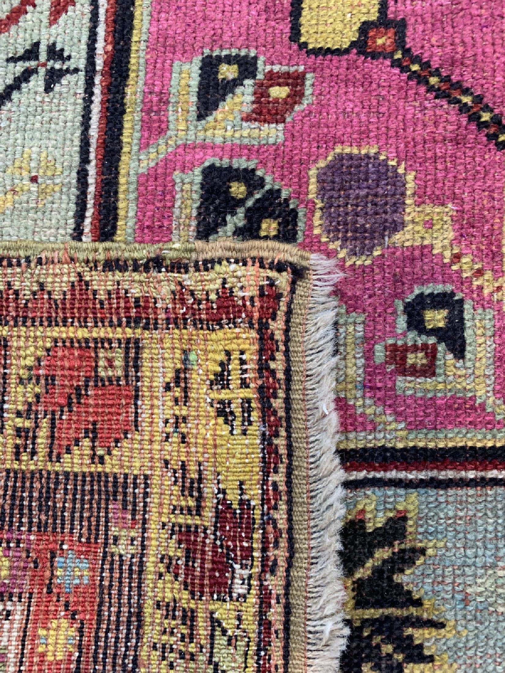 Detail d: Antiker Mucur, Türkei, 19.Jhd, Wolle auf Wolle, ca. 172 x 111 cm, EHZ: 2-3