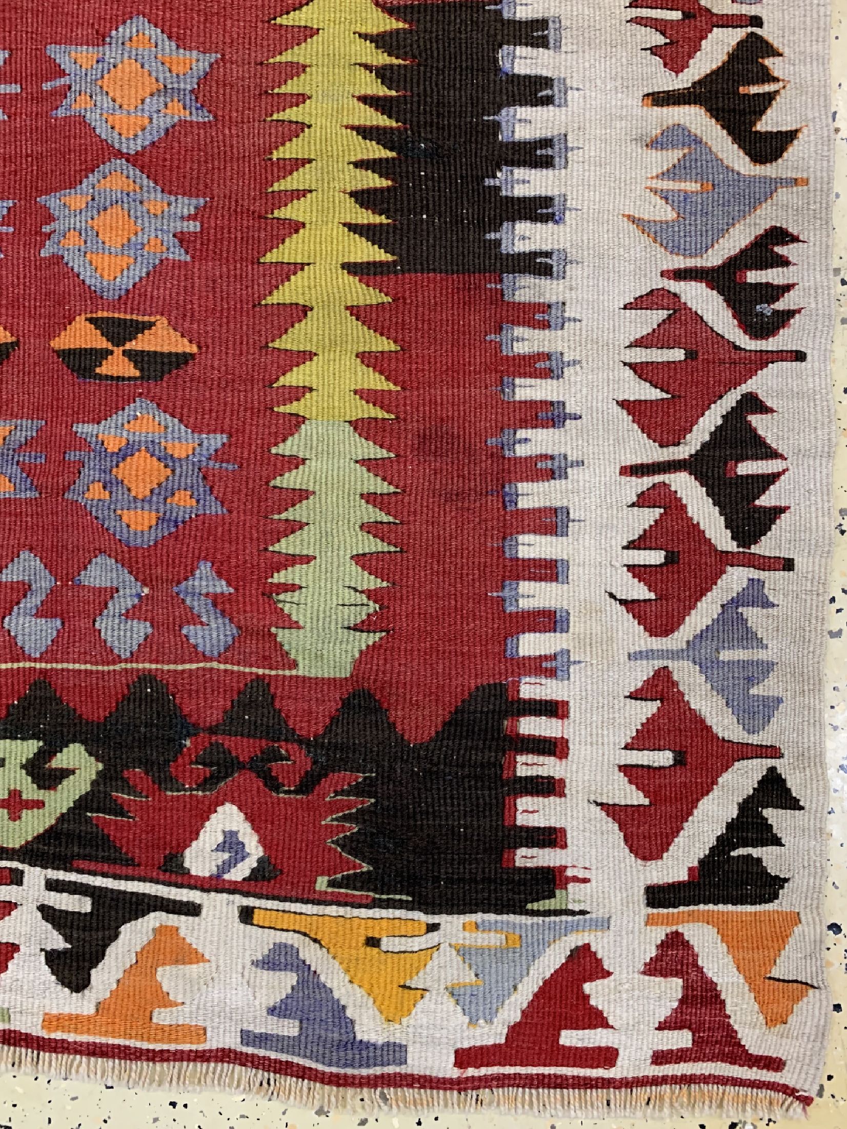 Detail a: Anatol Kelim, Türkei, um 1930, Wolle auf Wolle, ca. 145 x 90 cm, EHZ: 2
