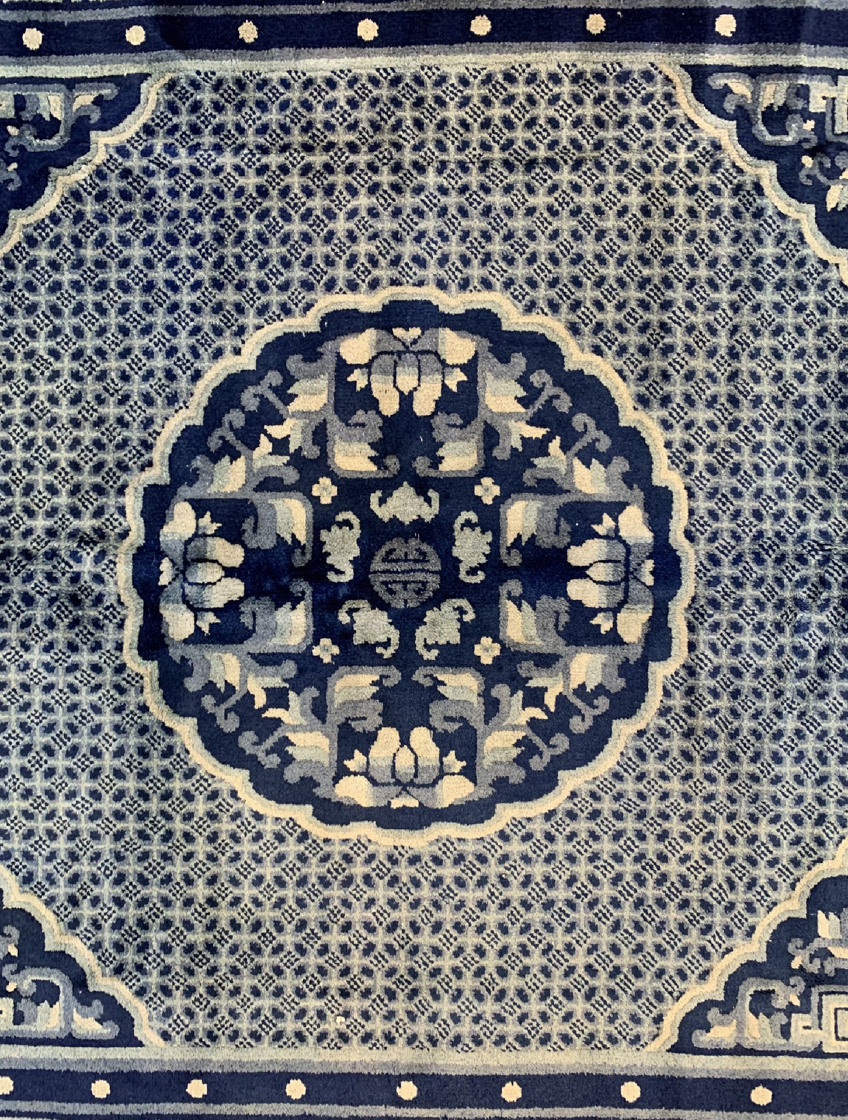 Detail b: Pao Tow alt, China, um 1940, Wolle auf Baumwolle, ca. 200 x 163 cm, EHZ: 2