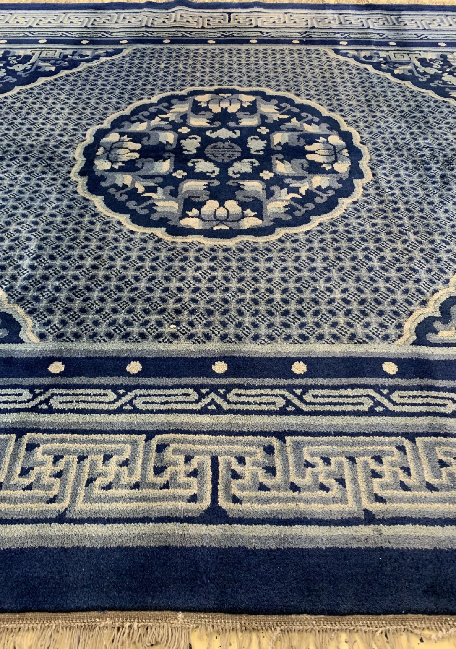 Detail c: Pao Tow alt, China, um 1940, Wolle auf Baumwolle, ca. 200 x 163 cm, EHZ: 2