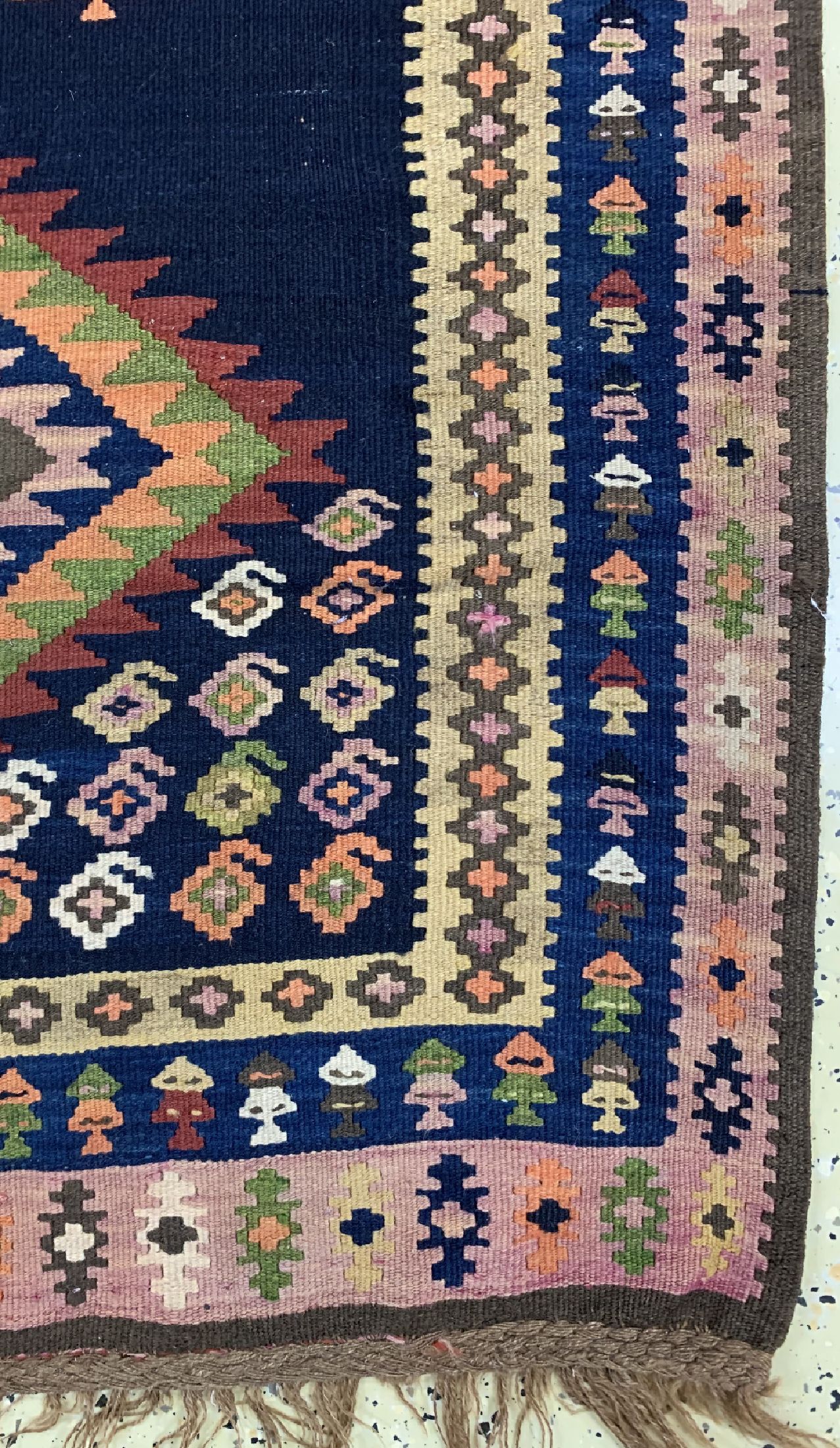 Detail a: Kordi Kelim alt, Persien, um 120/1930, Wolle auf Wolle, ca. 400 x 120 cm, EHZ: 2