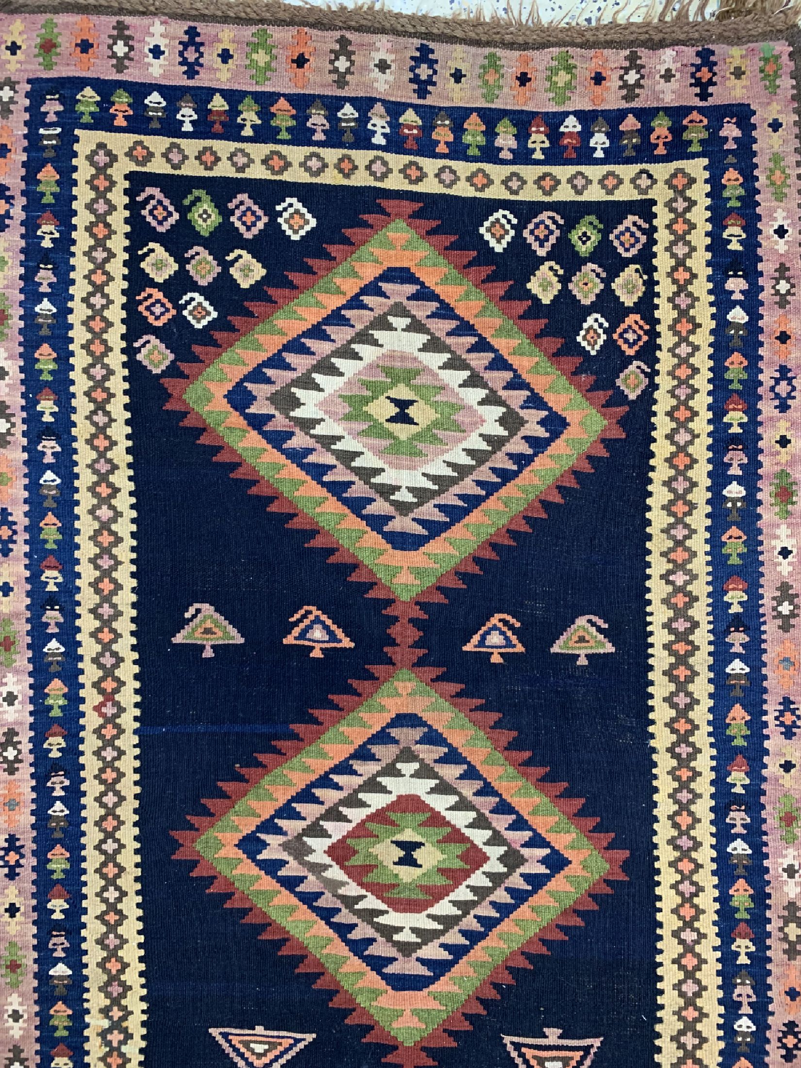 Detail c: Kordi Kelim alt, Persien, um 120/1930, Wolle auf Wolle, ca. 400 x 120 cm, EHZ: 2