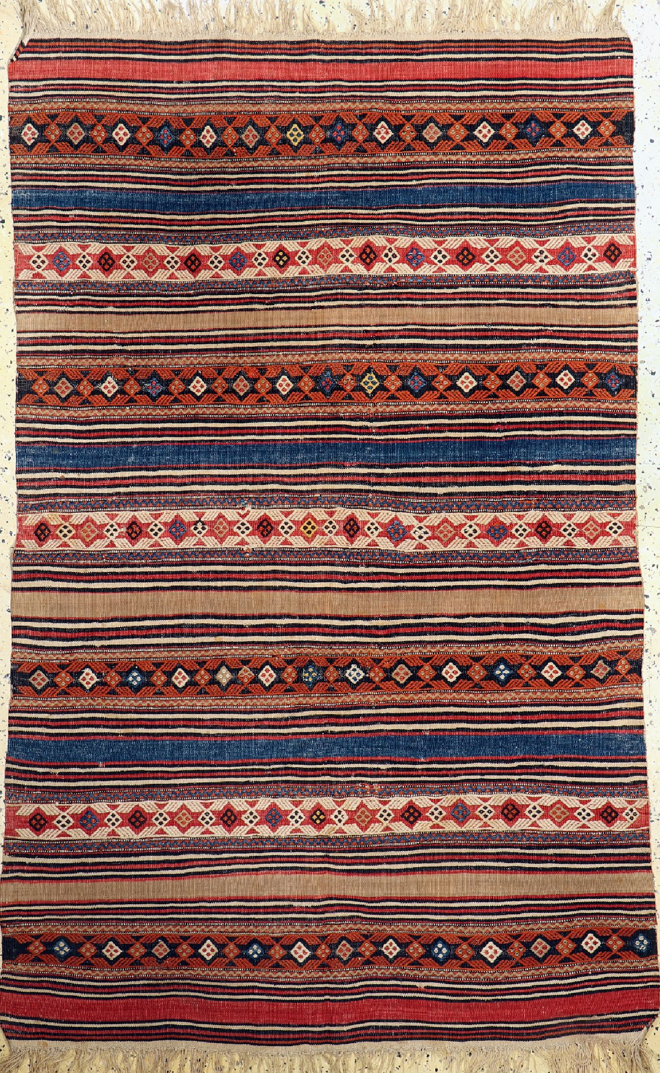 Shahsawan Kelim, Persien, 19.Jhd, Wolle aufWolle, ca. 198 x 130 cm, EHZ: 2