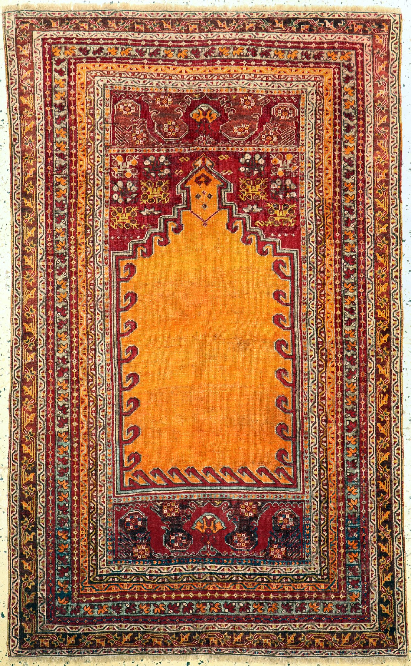 Antiker Anatol, Türkei, um 1900, Wolle auf Wolle, ca. 195 x 120 cm, EHZ: 3