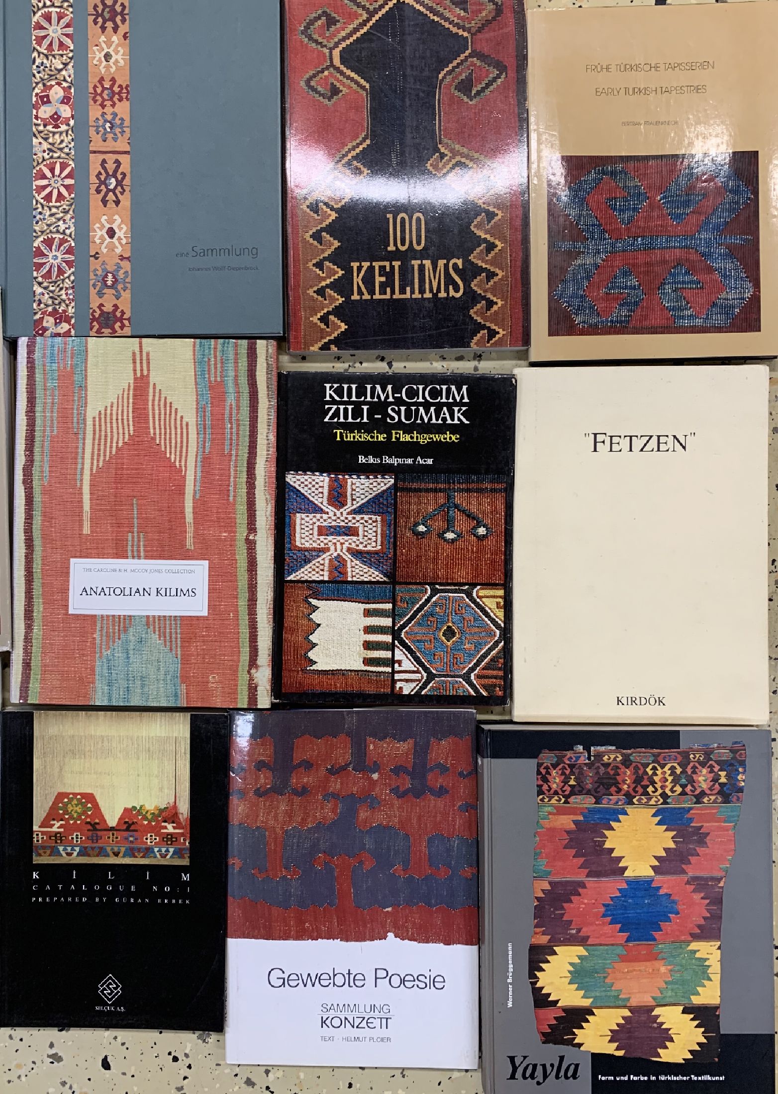 Detail a: 16 Lots Fachliteratur Anatolische Kelims