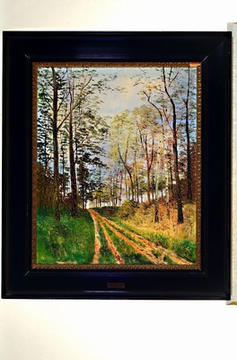 Image 26712479 - Carl Fey, 1867-1939 Düsseldorf, tree-filled dirt road, oil/canvas, signed lower left, approx. 57x46cm, frame approx. 72x61cm