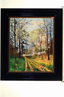 26712479k - Carl Fey, 1867-1939 Düsseldorf, tree-filled dirt road, oil/canvas, signed lower left, approx. 57x46cm, frame approx. 72x61cm