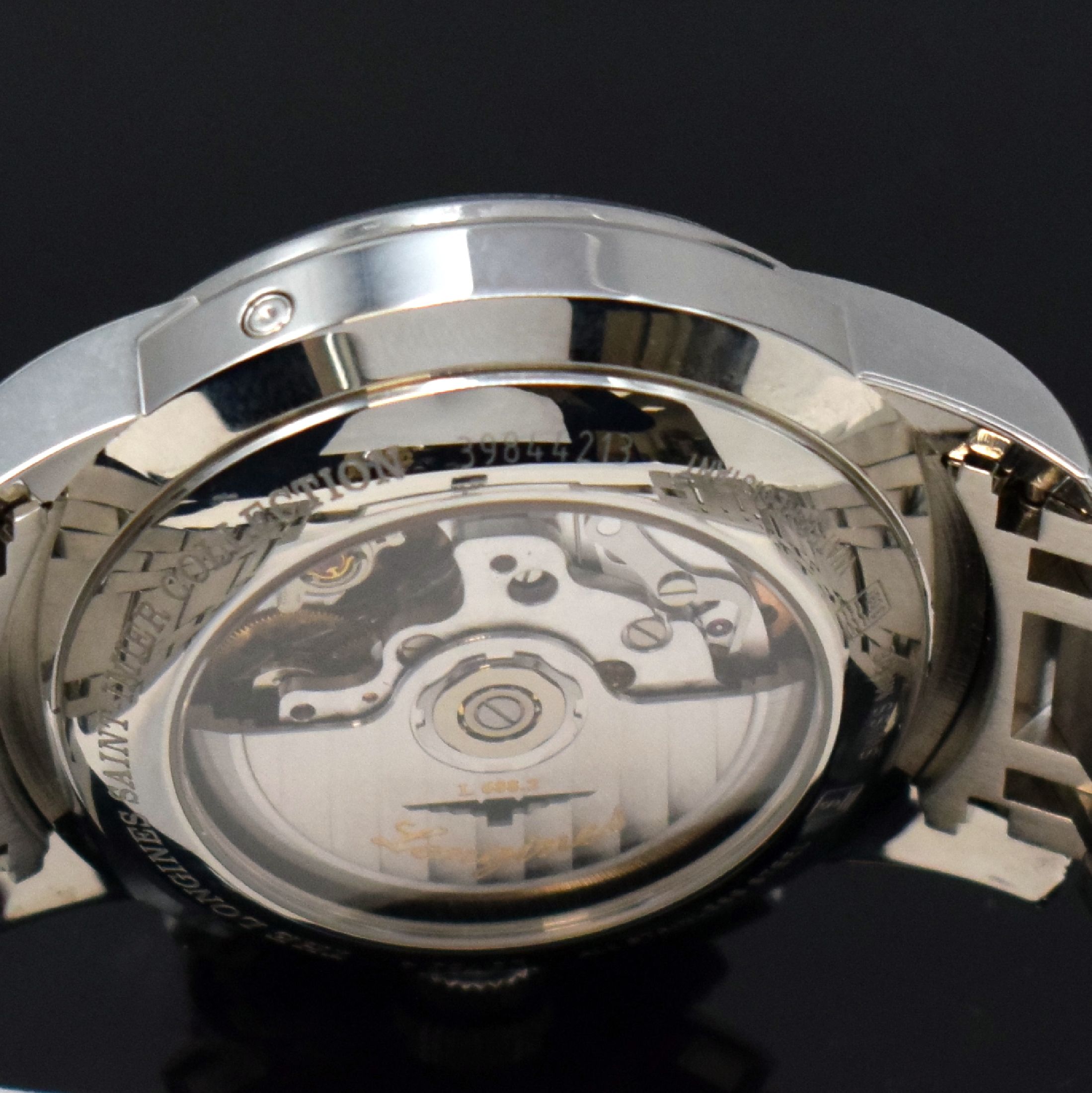 Detail e: LONGINES Saint-Imier Schaltradchronograph in Stahl Referenz L2.752.4, Schweiz verk. lt. beil. Garantiekarte 08/2018, Automatik, beids. vergl. Geh. ...