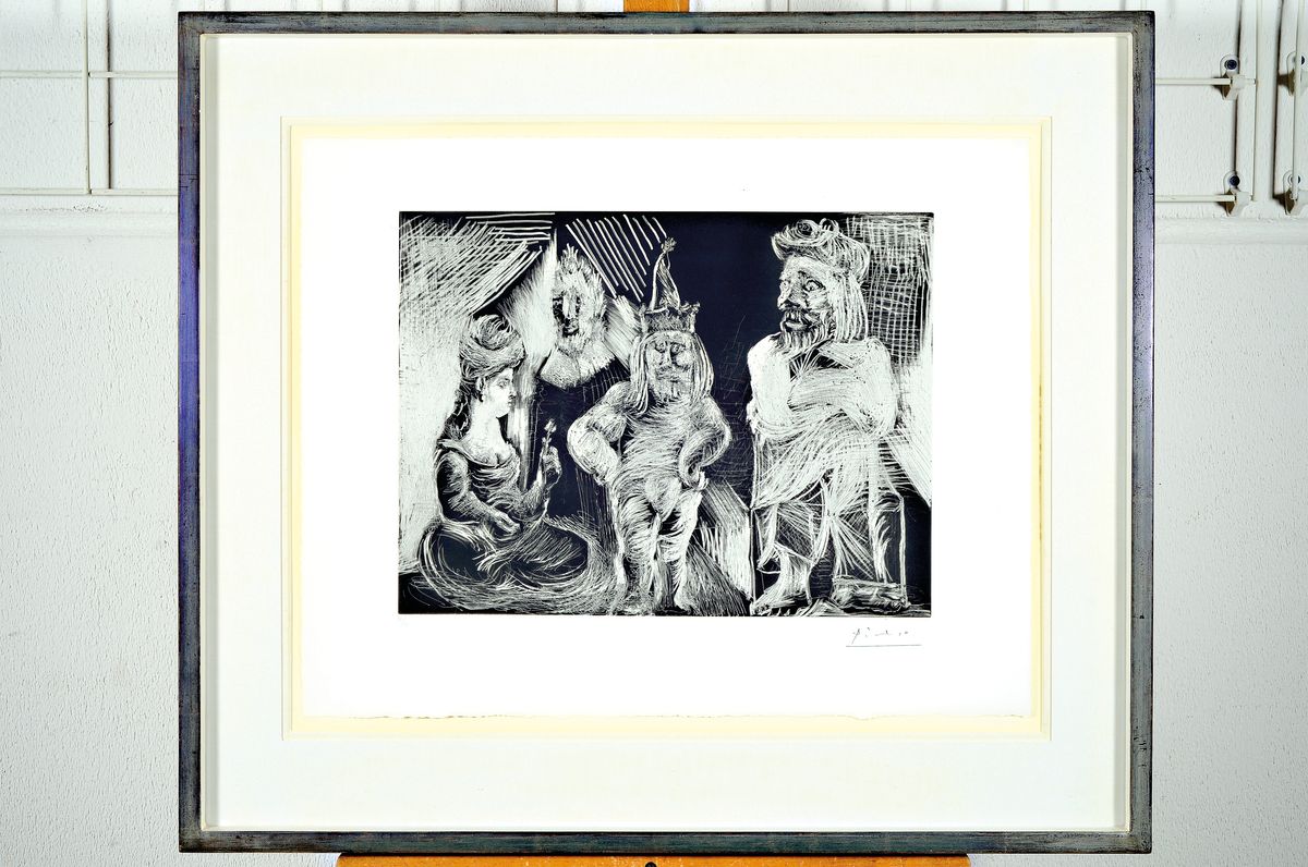 Pablo Picasso, 1881 Malaga-1973 Mougins, Radierung auf Velin, Blatt 23 aus der Folge "156 Gravures" (1971), Stempelsignatur, nummeriert Ed. ...