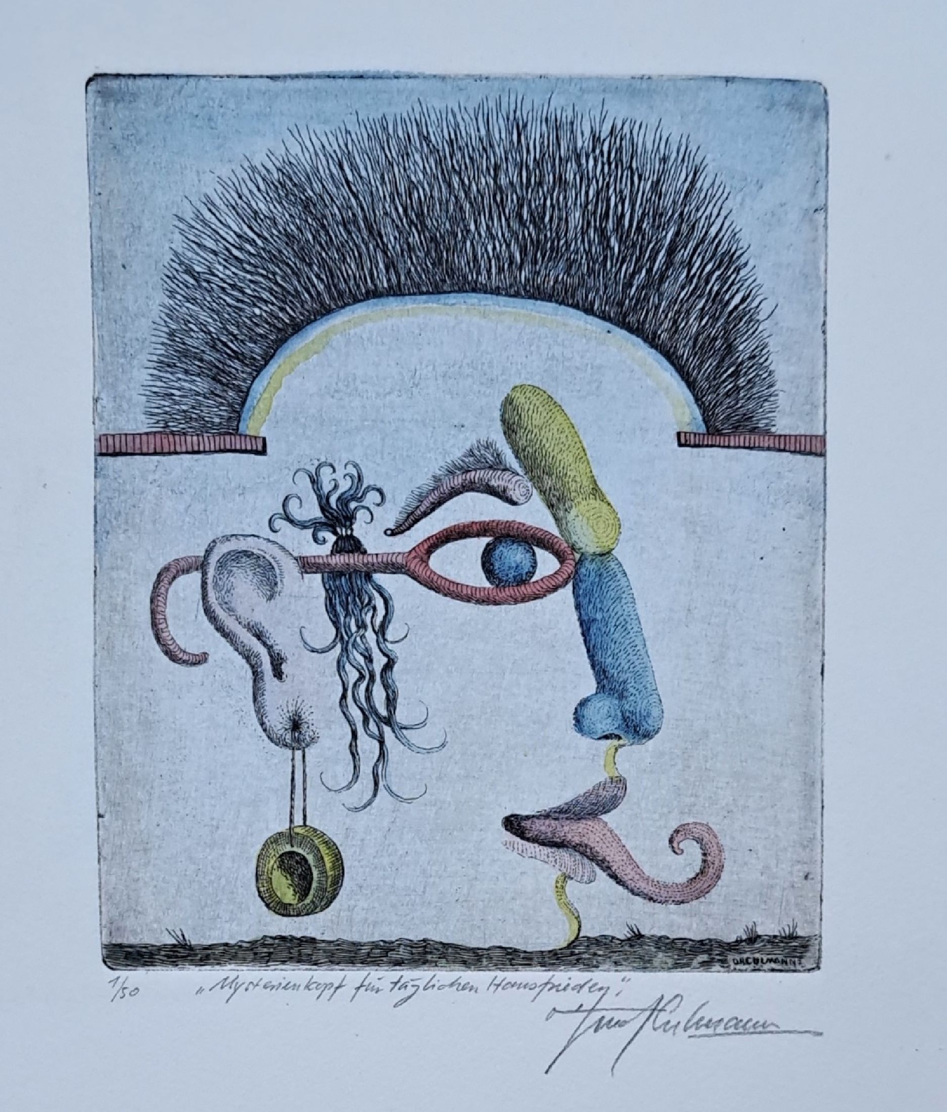 Detail f: Otfried Helmut Cullmann, geb. 1949 Billigheim bei Landau, Studium an den Akademien Münchenund Stuttgart, Meisterschüler von Mac Zimmermann; 10 ...