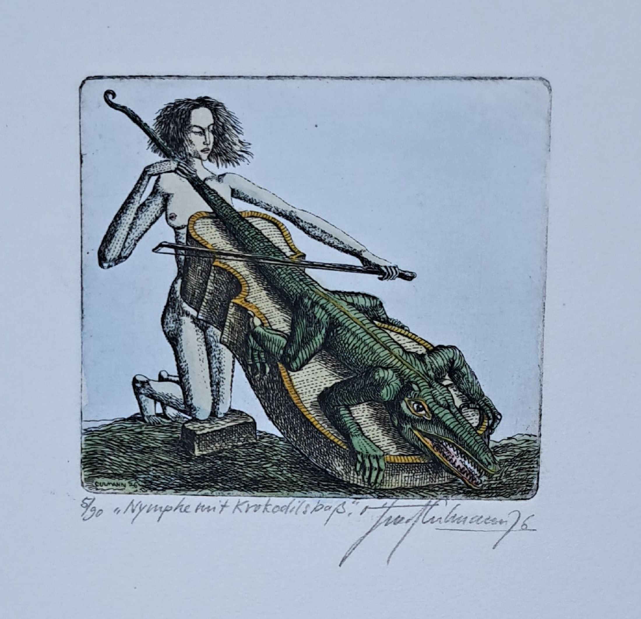 Detail h: Otfried Helmut Cullmann, geb. 1949 Billigheim bei Landau, Studium an den Akademien Münchenund Stuttgart, Meisterschüler von Mac Zimmermann; 10 ...