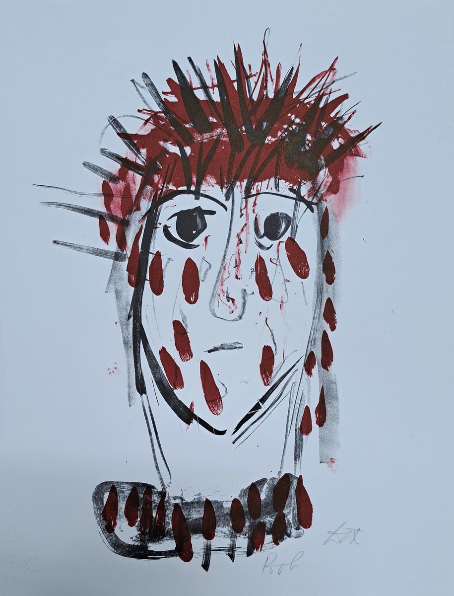 Otto Dix, 1891 Gera - 1969 Singen, Farblithographie auf Rives, "Ecce Homo", 1968,Erker Presse St.Gallen, handsigniert, Probedruck, Blatt ...