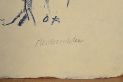 26713230a - Oskar Kokoschka, 1886 Pöchlarn/Austria - 1980 Montreux, color lithograph on Japan, #"Snake Charmer#", monogrammed in print, signed, Ed. II/XL, sheet 52x44 cm