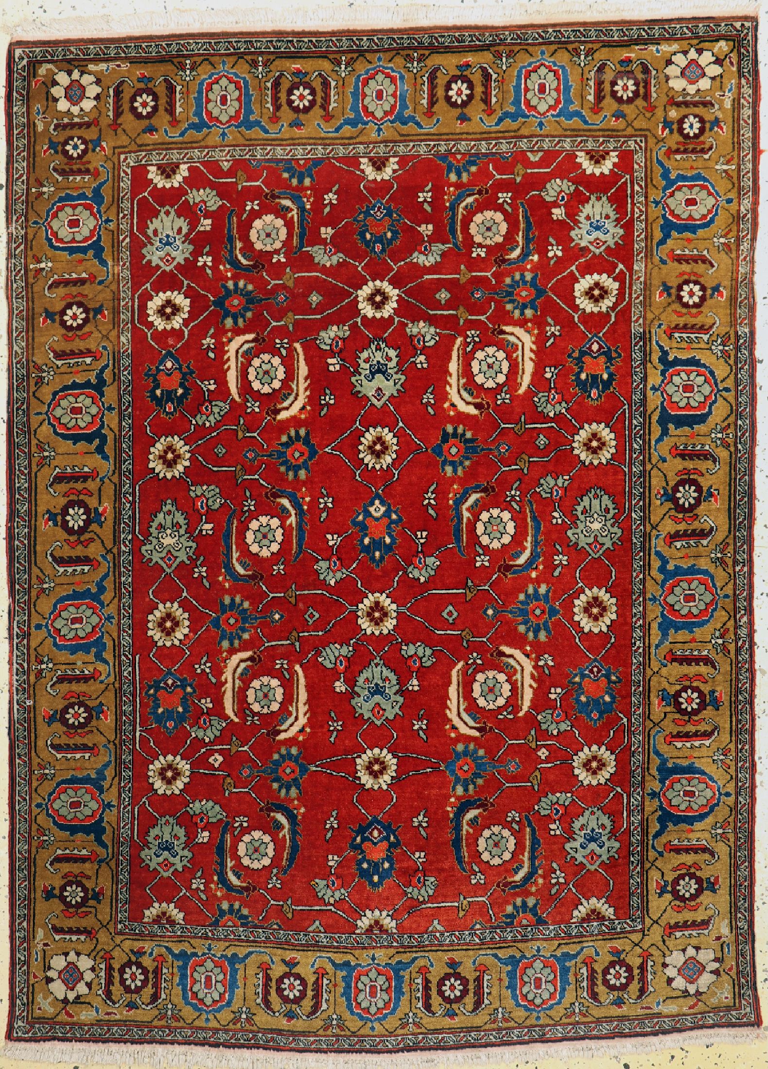 Agra fein, Indien, ca. 50 Jahre, Korkwolle,ca. 165 x 124 cm, EHZ: 2