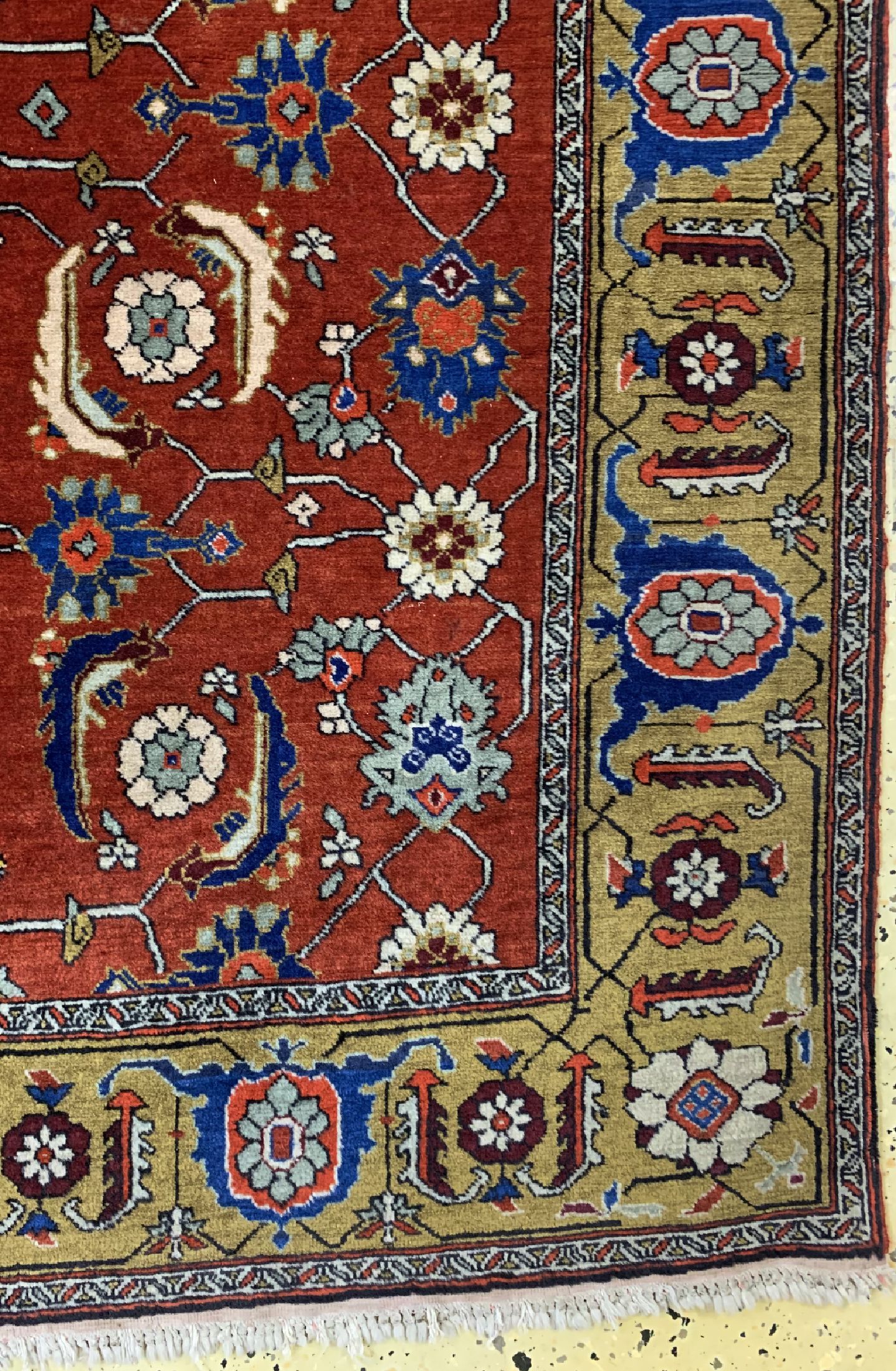 Detail a: Agra fein, Indien, ca. 50 Jahre, Korkwolle,ca. 165 x 124 cm, EHZ: 2