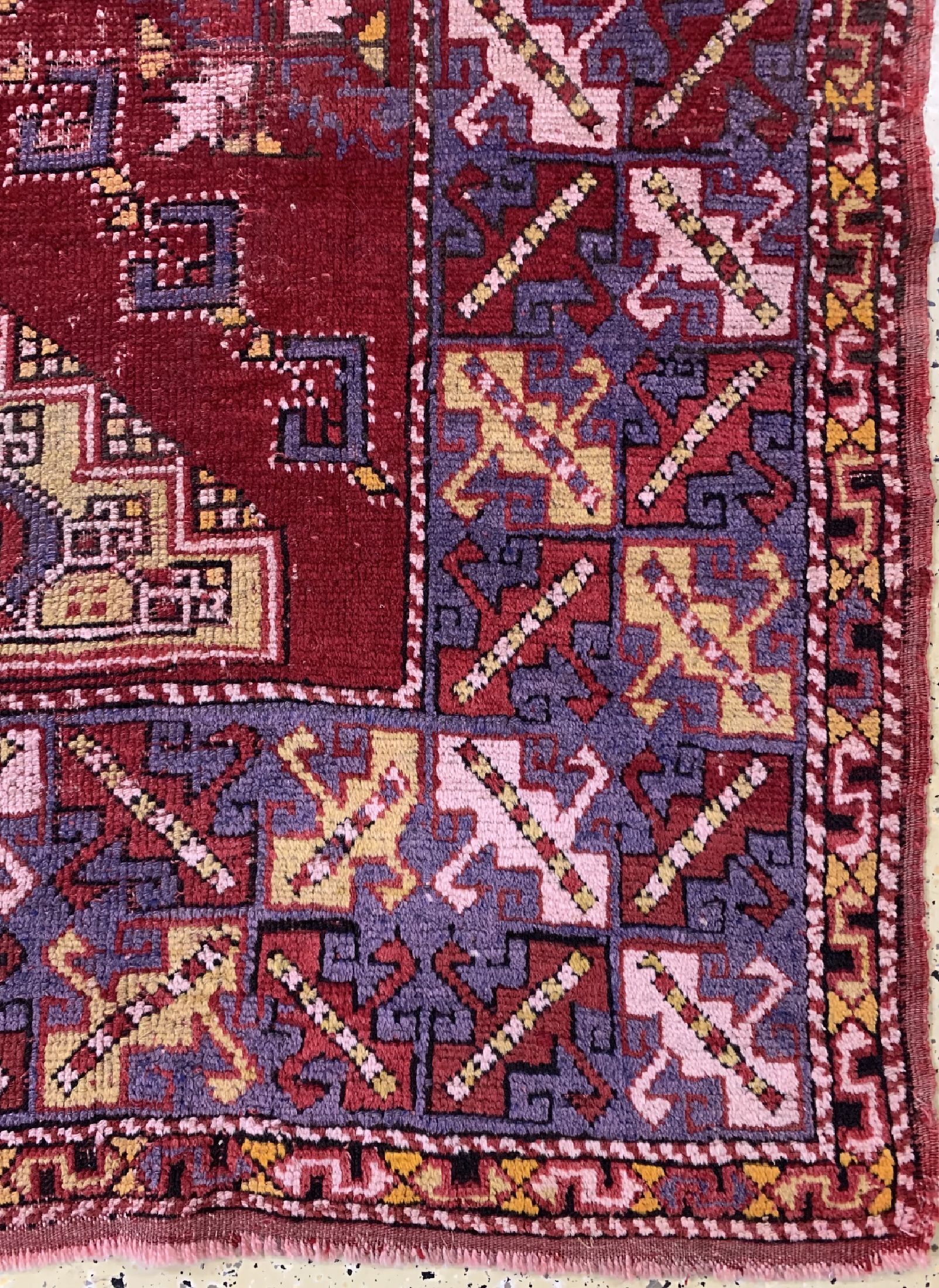 Detail a: Dazgiri alt, Türkei, um 1950, Wolle auf Wolle, ca. 250 x 160 cm, EHZ: 3