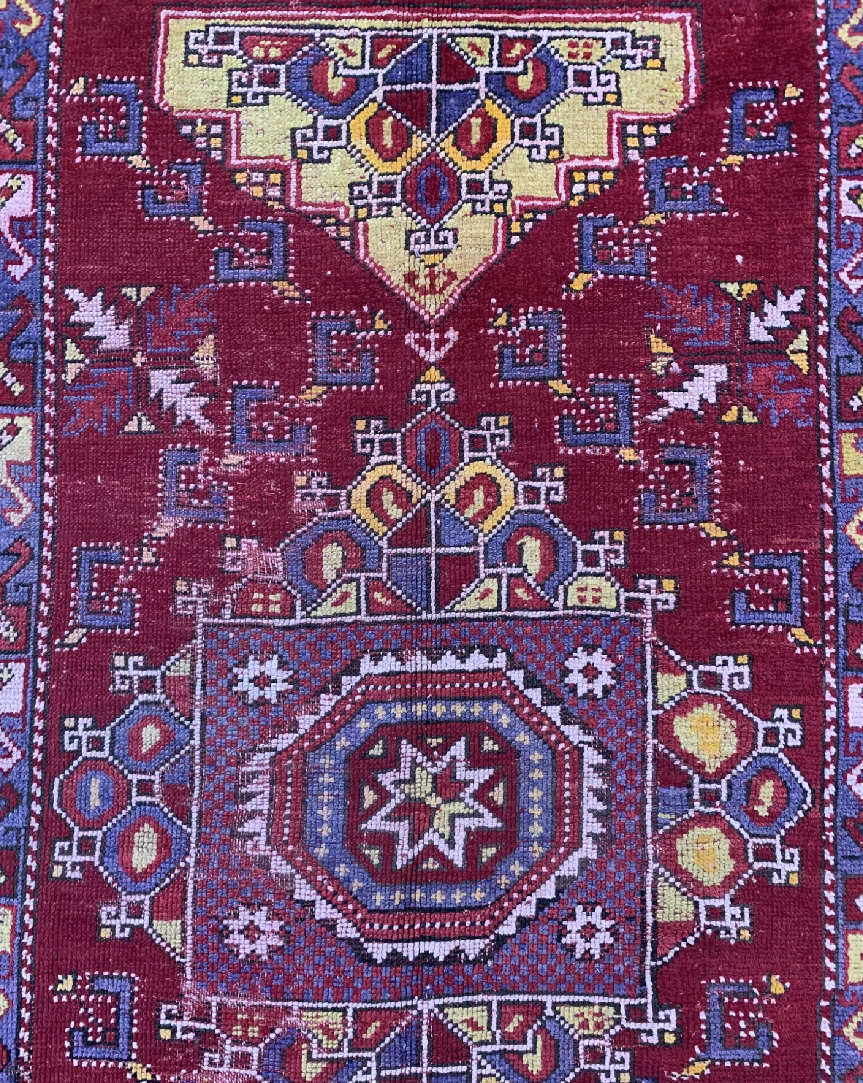 Detail b: Dazgiri alt, Türkei, um 1950, Wolle auf Wolle, ca. 250 x 160 cm, EHZ: 3