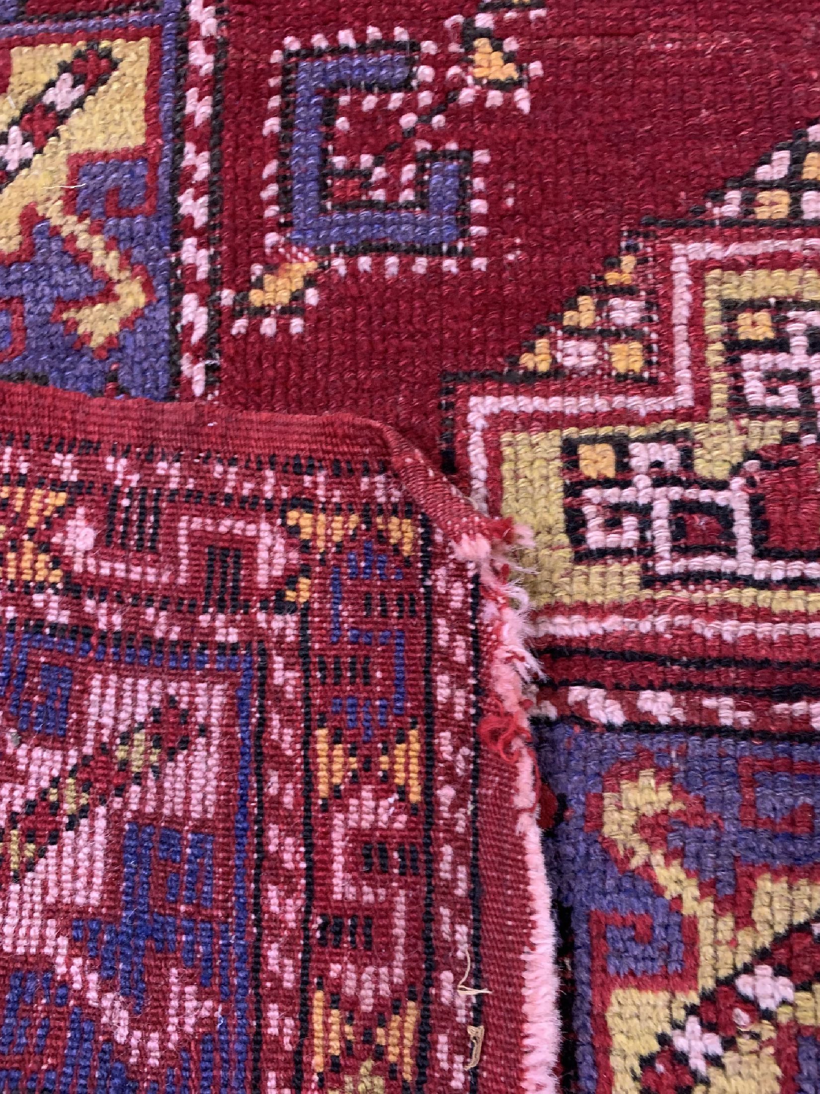 Detail d: Dazgiri alt, Türkei, um 1950, Wolle auf Wolle, ca. 250 x 160 cm, EHZ: 3