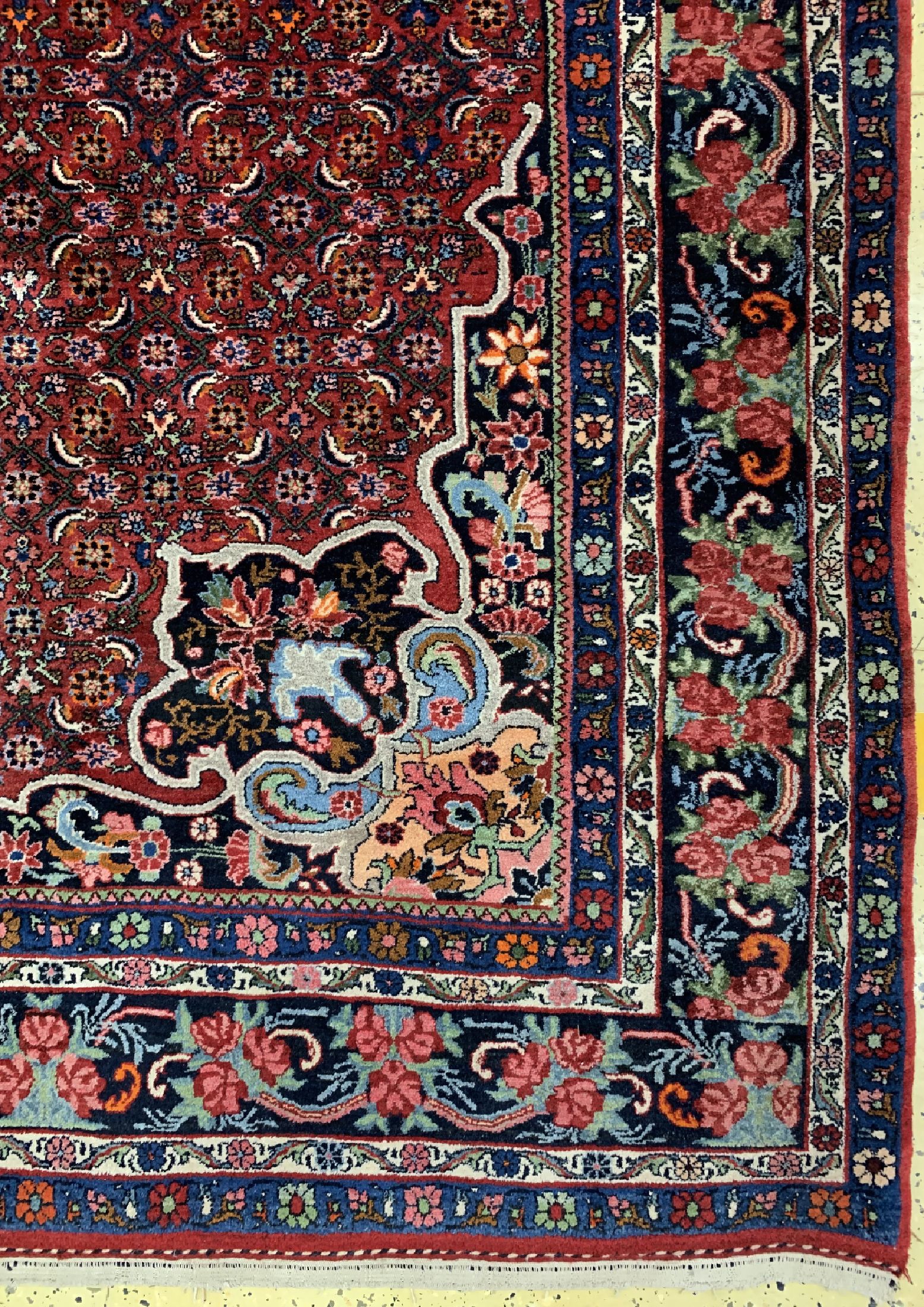 Detail a: Bidjar alt, Persien, um 1960, Wolle auf Baumwolle, ca. 433 x 324 cm, verblasst, EHZ: 2