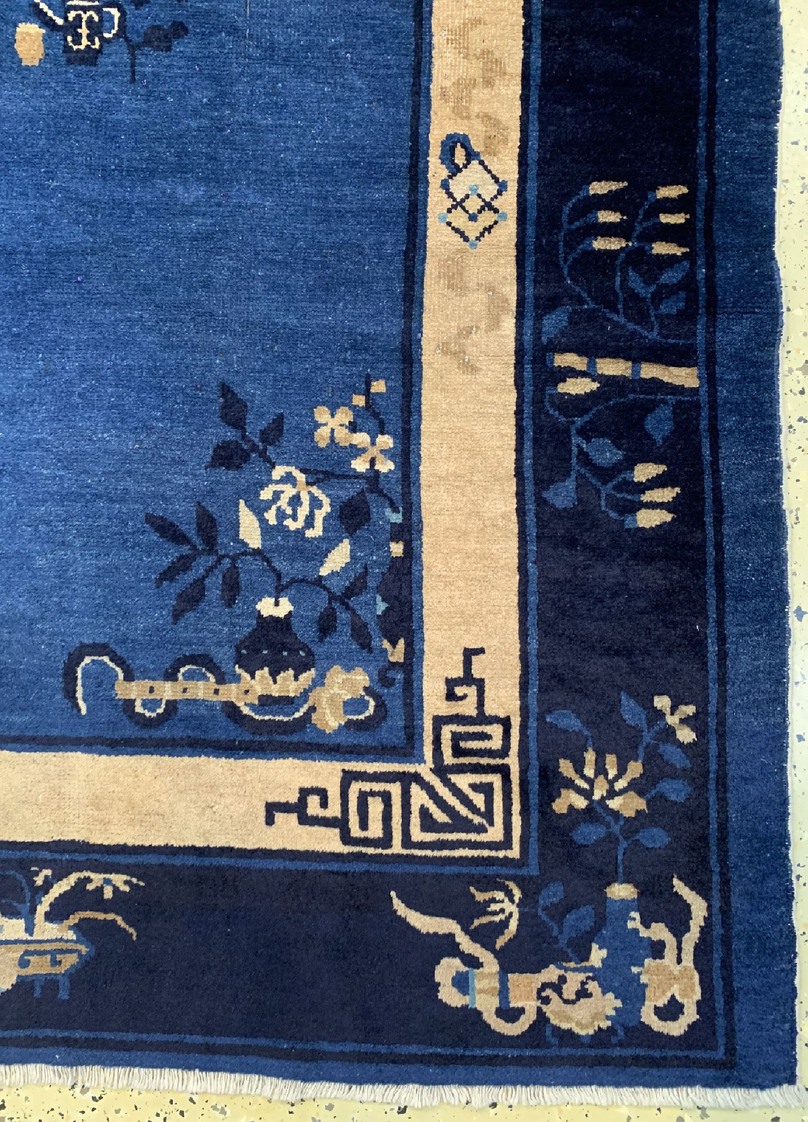 Detail a: Antiker Peking, China, um 1900, Wolle auf Baumwolle, ca. 264 x 190 cm, EHZ: 2-3