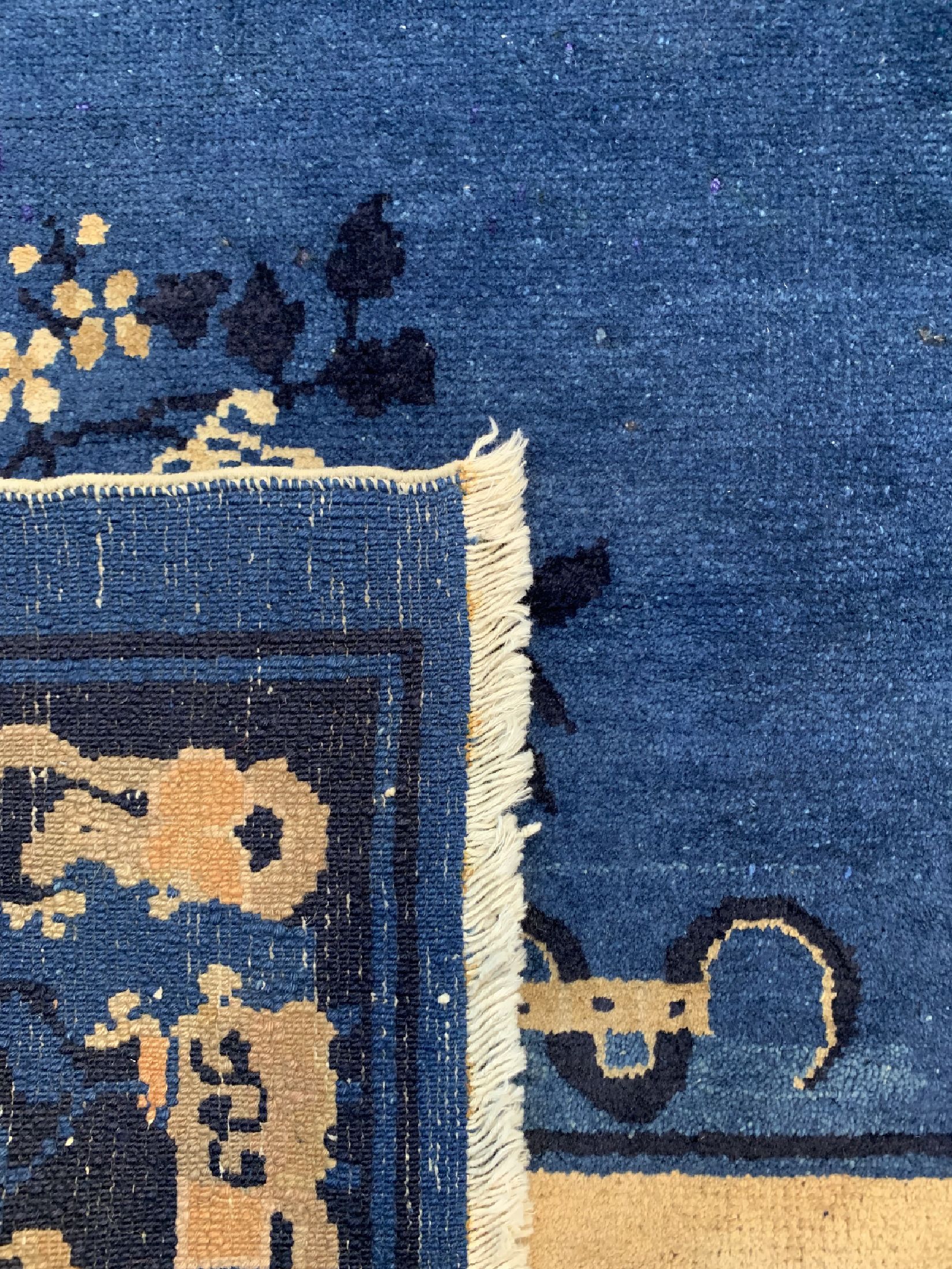 Detail d: Antiker Peking, China, um 1900, Wolle auf Baumwolle, ca. 264 x 190 cm, EHZ: 2-3