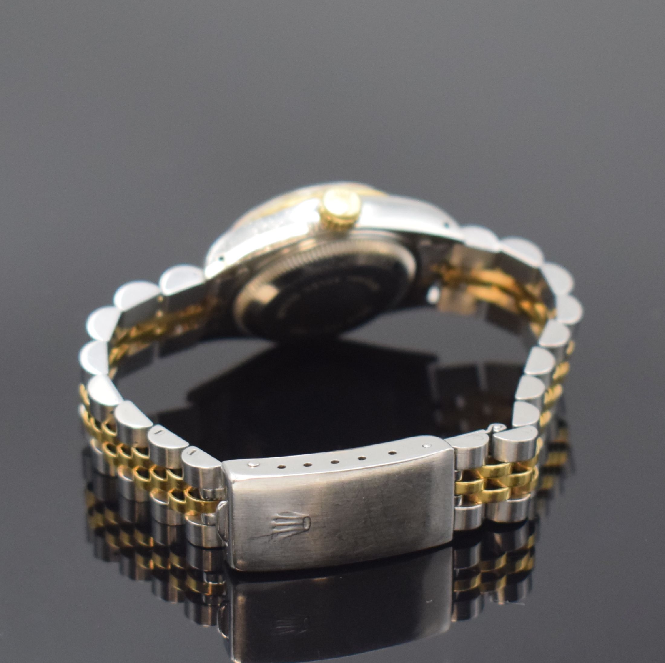 Detail b: ROLEX Oyster Perpetual Datejust Damenarmbanduhr Referenz 69173, Schweiz um 1991, Automatik, Edelstahl und Gold komb., verschr. Oystergeh., ...