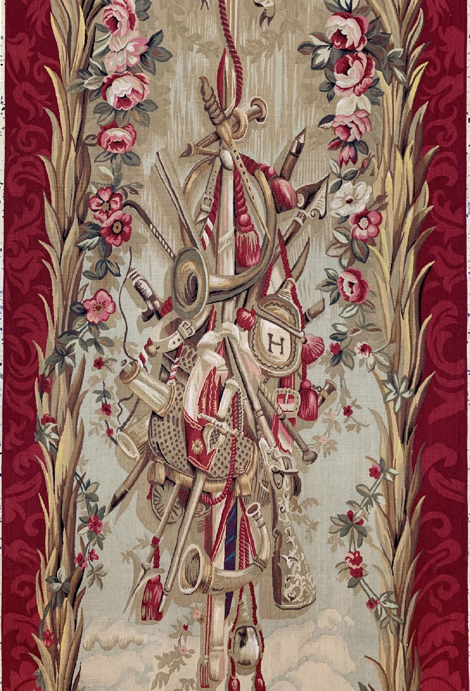 Detail b: Tapesserie, China, ca. 50 Jahre, Wolle auf Baumwolle, ca. 245 x 95 cm, flachgewebt, EHZ: 1