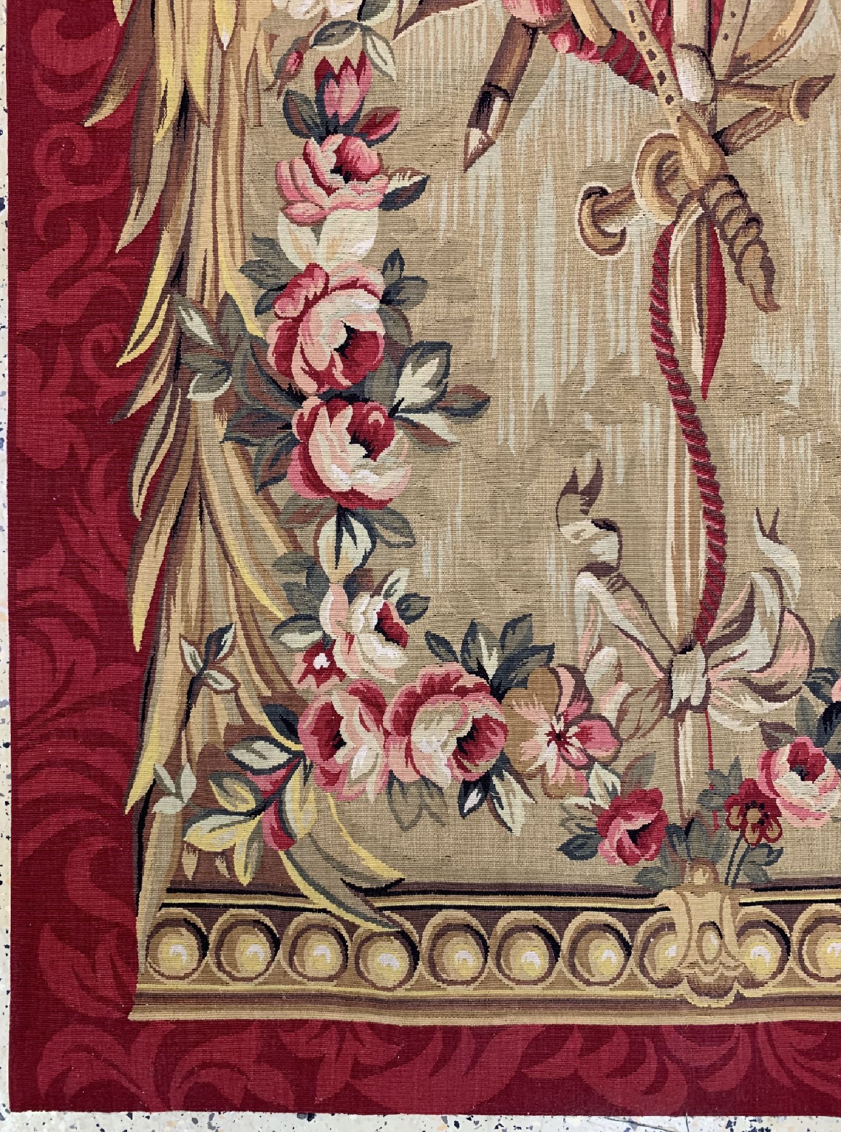 Detail d: Tapesserie, China, ca. 50 Jahre, Wolle auf Baumwolle, ca. 245 x 95 cm, flachgewebt, EHZ: 1