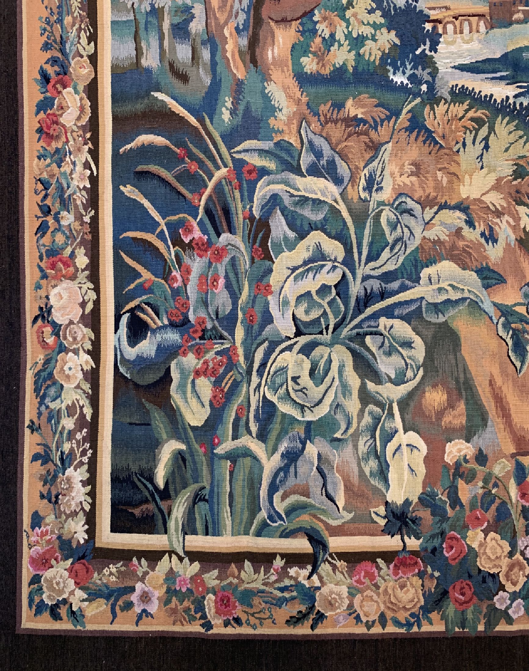 Detail b: Tapesserie, China, ca. 50 Jahre, Wolle auf Baumwolle, ca. 245 x 205 cm, flachgewebt, EHZ:1