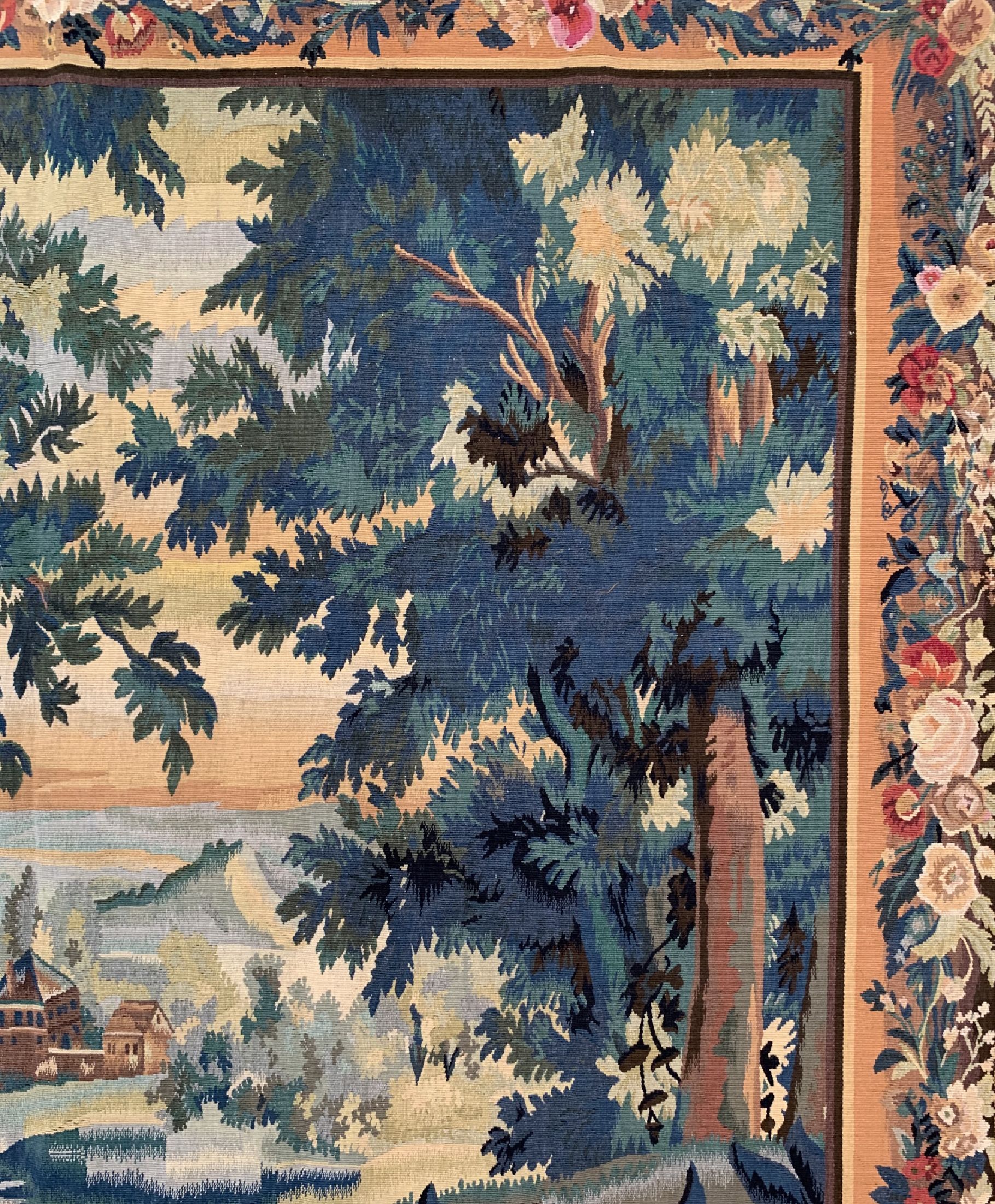 Detail e: Tapesserie, China, ca. 50 Jahre, Wolle auf Baumwolle, ca. 245 x 205 cm, flachgewebt, EHZ:1