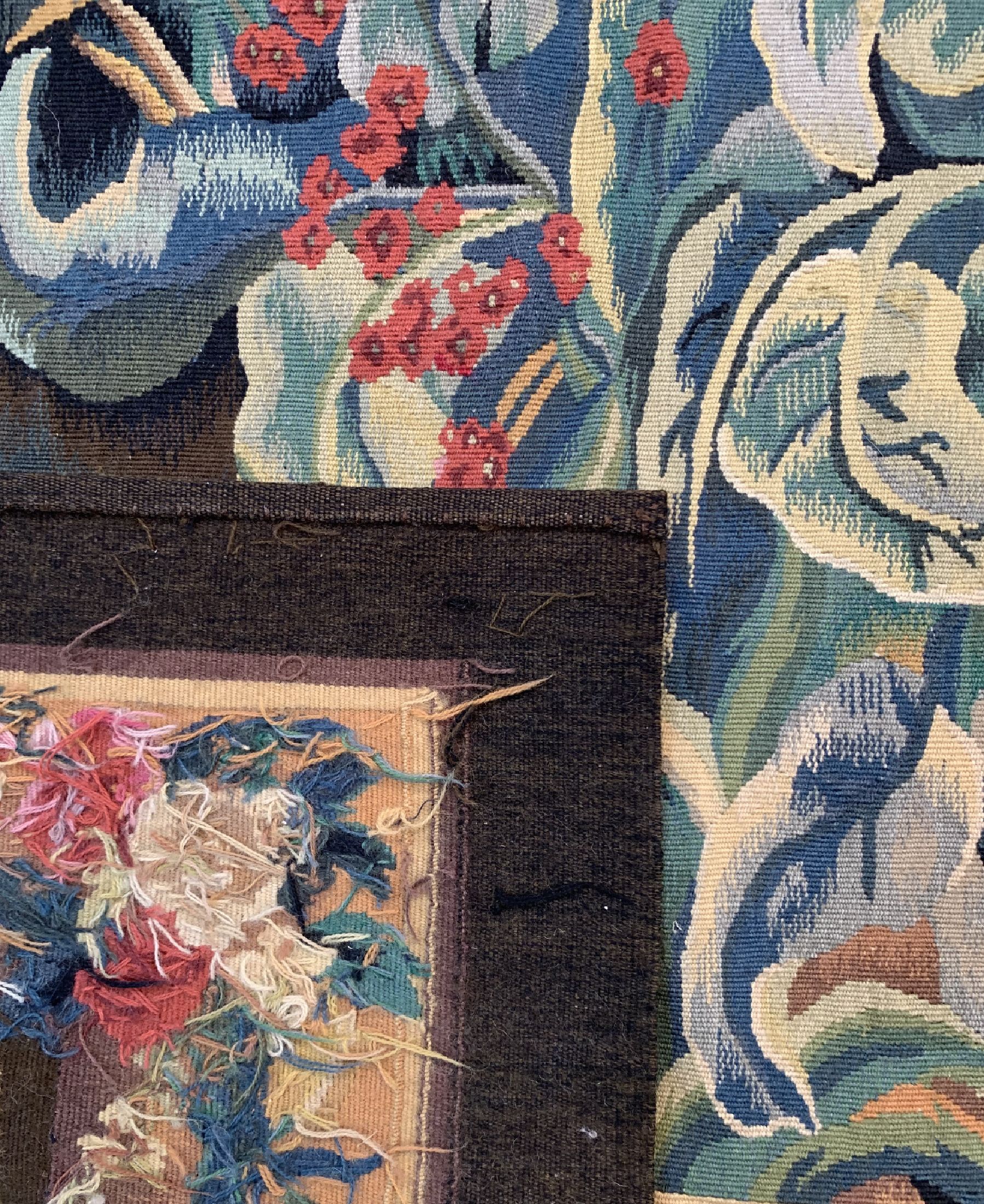 Detail f: Tapesserie, China, ca. 50 Jahre, Wolle auf Baumwolle, ca. 245 x 205 cm, flachgewebt, EHZ:1