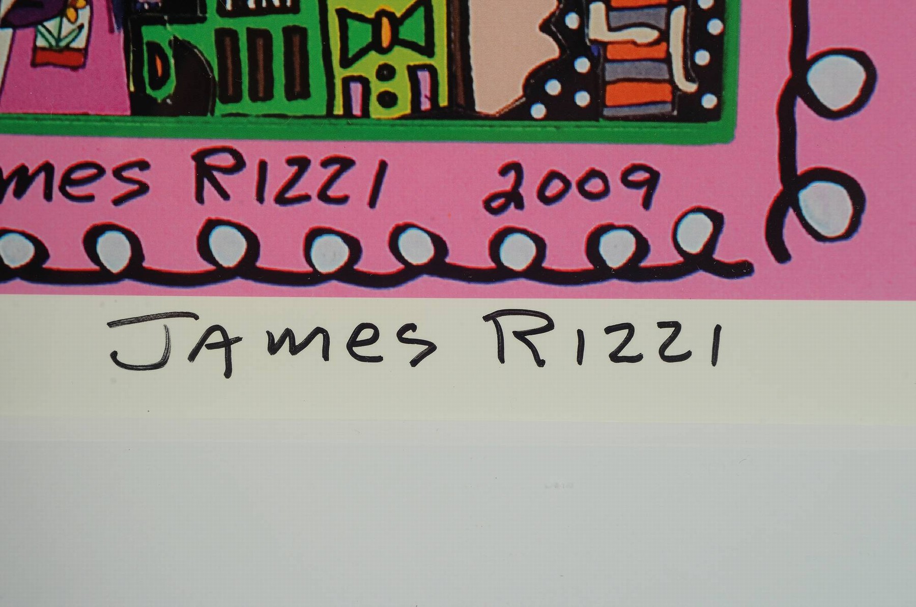Detail a: James Rizzi (1950-2011) und Jo Goertz (geb. 1942), Fotografie "Sometimes it's good news-sometimes it's bad", 2009, Ed. 8/15, ...