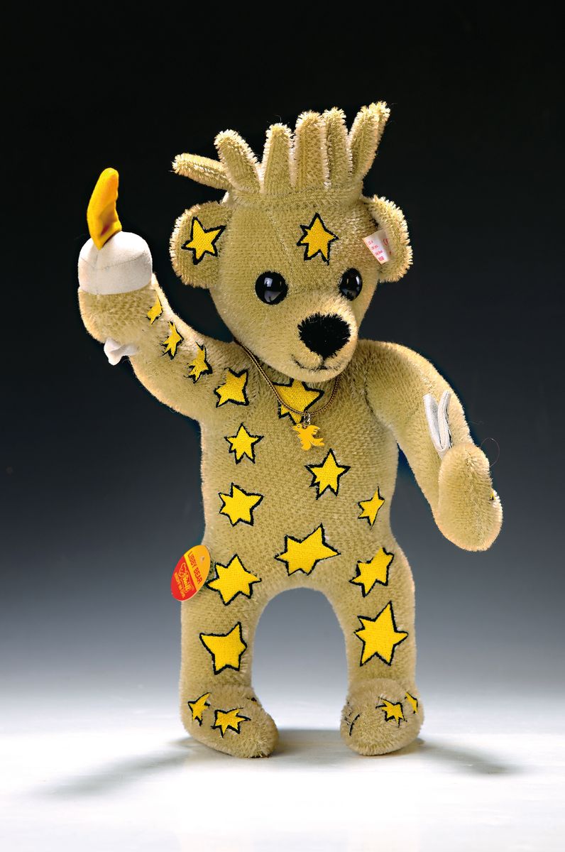James Rizzi (1950-2011) für Steiff, Teddybär "Libby bear" Freiheitsstatue, 2001, Ed. 558/2001, ars mundi Exklusiv-Edition, mit orig. ...