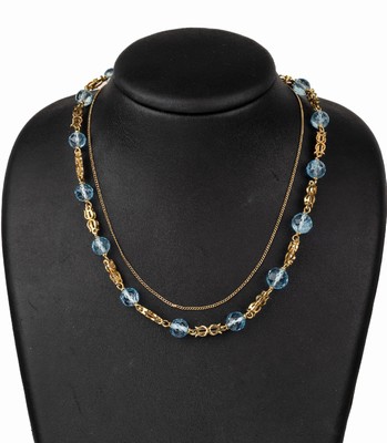Image 26714433 - 14 kt gold aquamarine-necklace