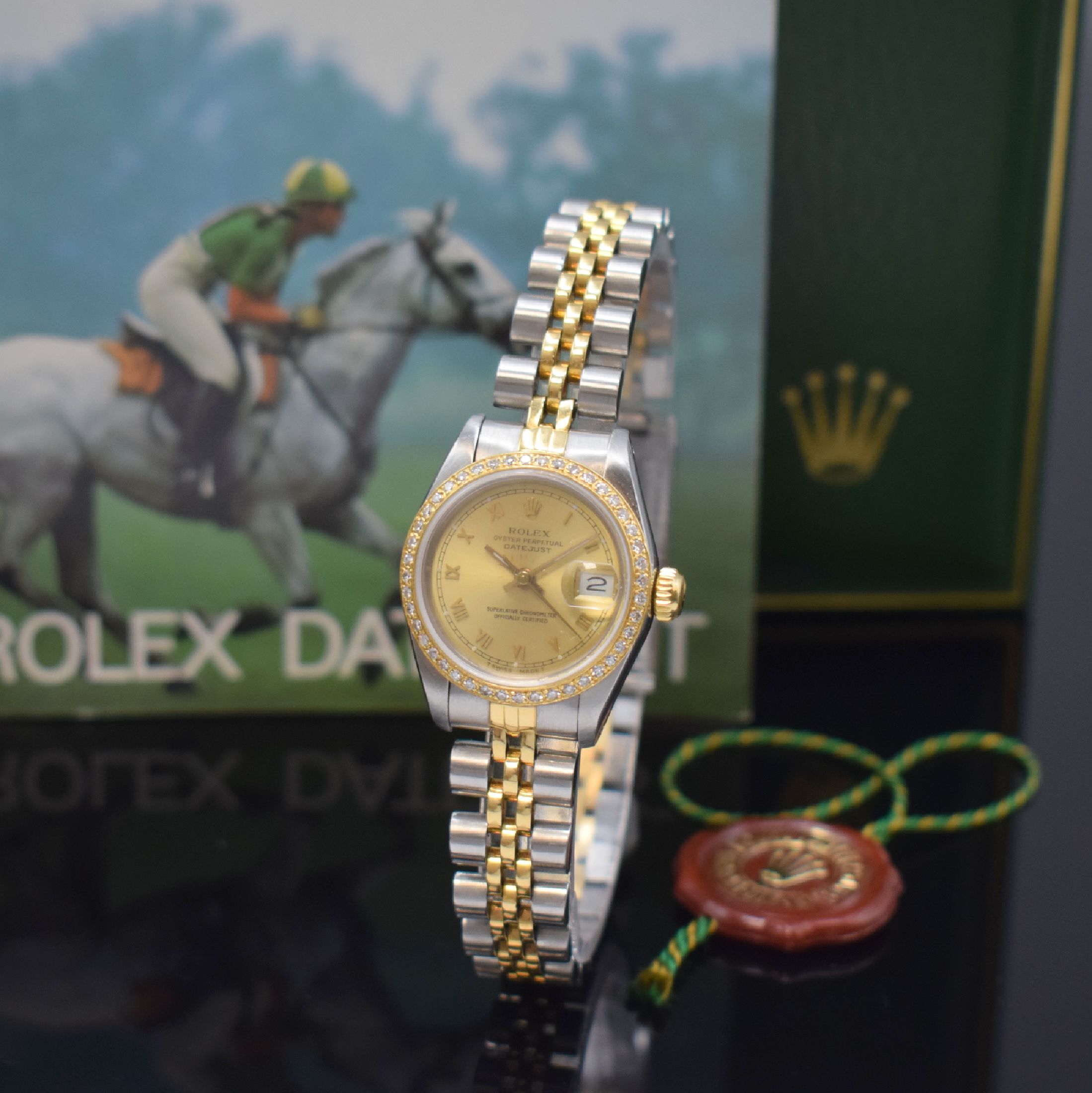 ROLEX Oyster Perpetual Datejust Armbanduhr in Stahl/Gold Referenz 69163, Schweiz um 1984, Automatik, Chronometer der Superlative, Oystergeh. inkl. ...