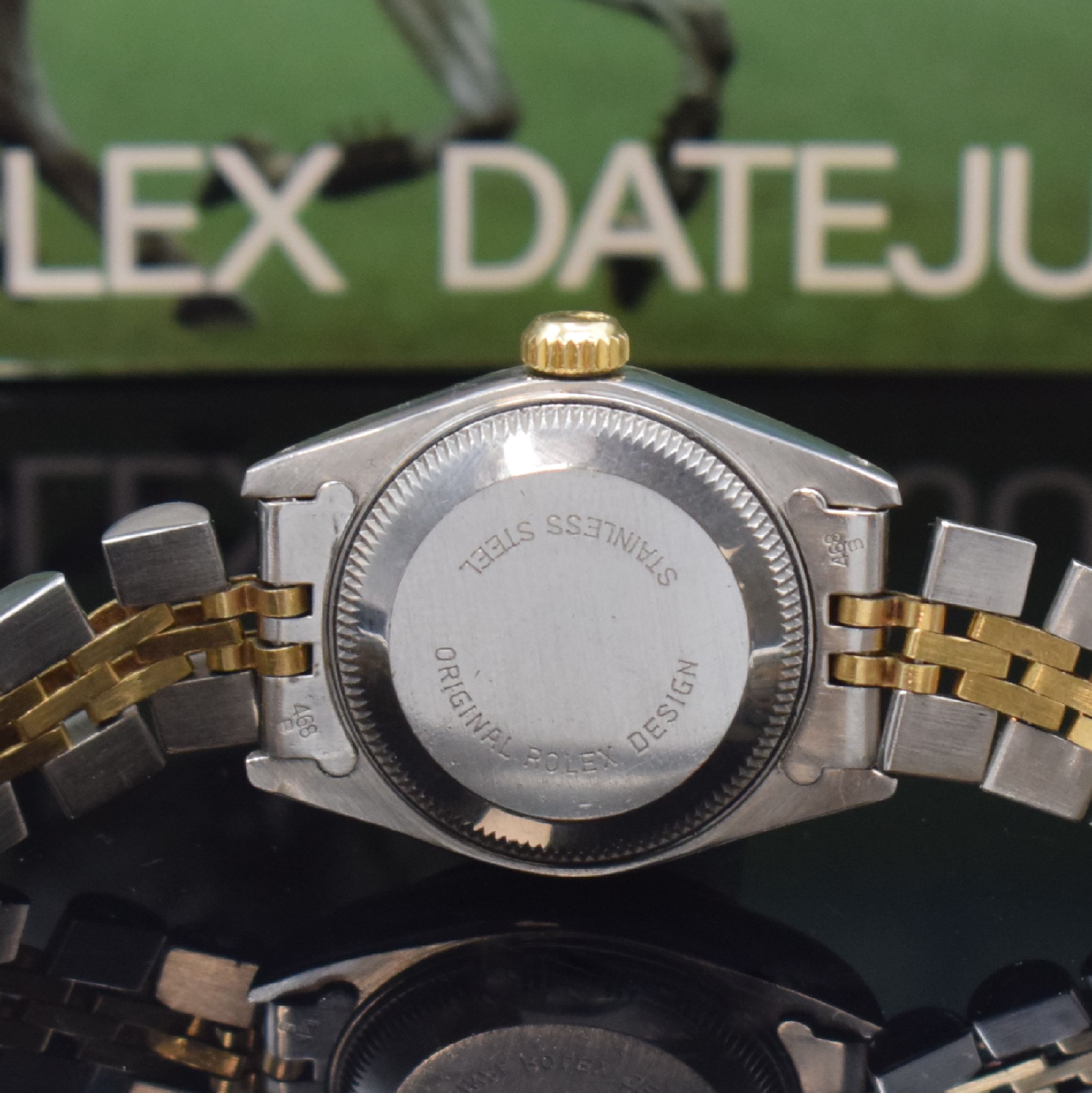 Detail d: ROLEX Oyster Perpetual Datejust Armbanduhr in Stahl/Gold Referenz 69163, Schweiz um 1984, Automatik, Chronometer der Superlative, Oystergeh. inkl. ...