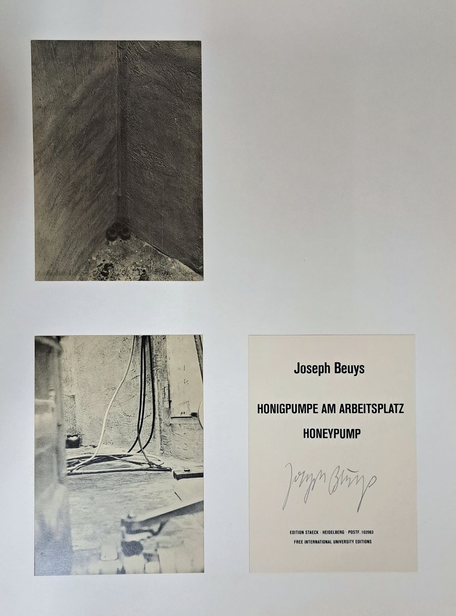 Joseph Beuys, 1921-1986, Honigpumpe am Arbeitsplatz, Postkarten, unterschiedlich groß