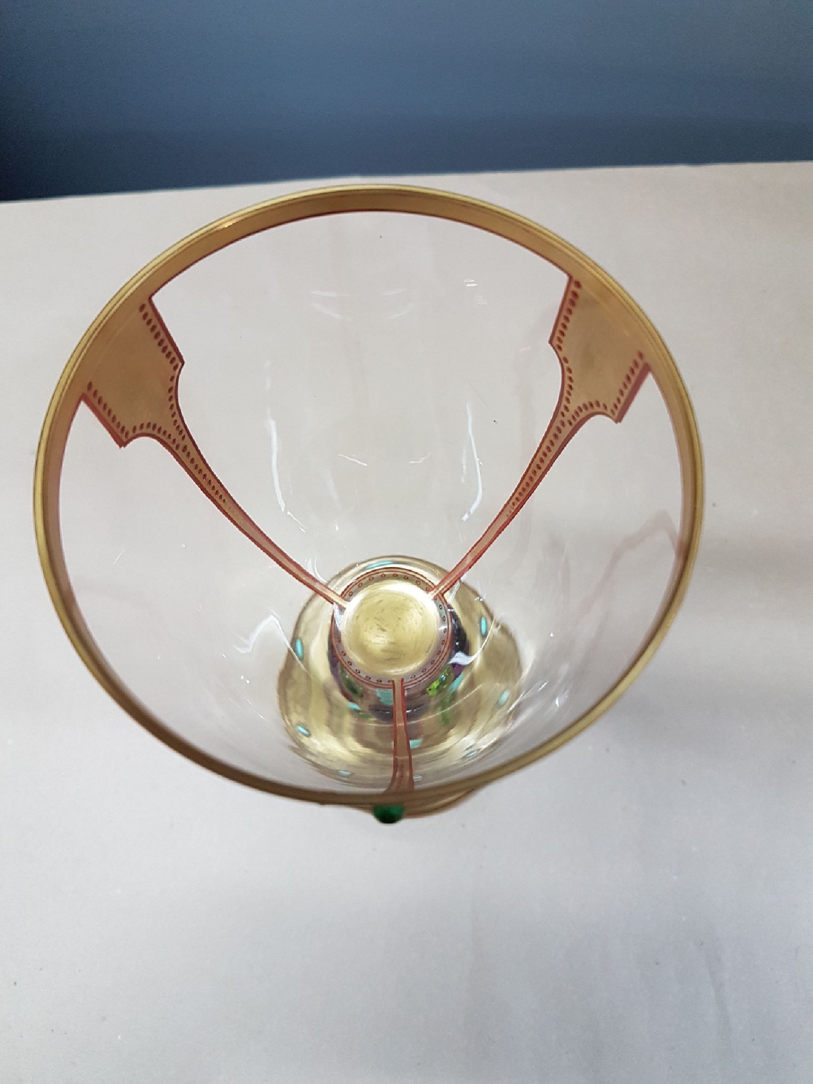 Detail e: Pokal der "Byzantinischen Gläser", Carl-Georg von Reichenbach, Krystallglas -Fabrik Benedikt von Poschinger, Oberzwieselau, um 1906, ...
