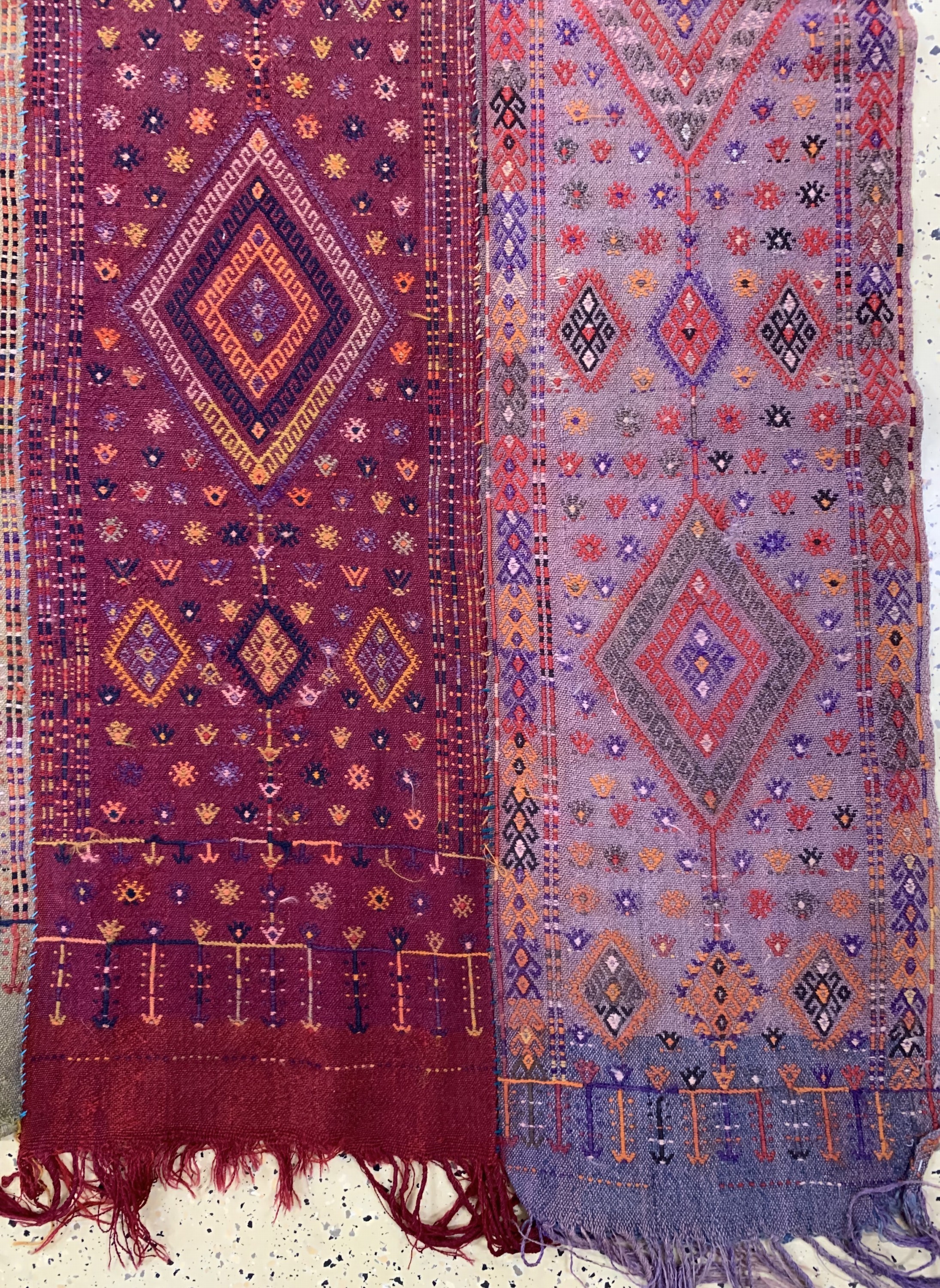 Detail a: Anatol Cicim alt(5 Bahnig), Türkei, um 1920/1930, Wolle auf Wolle, ca. 414 x 192 cm, EHZ: 2-3