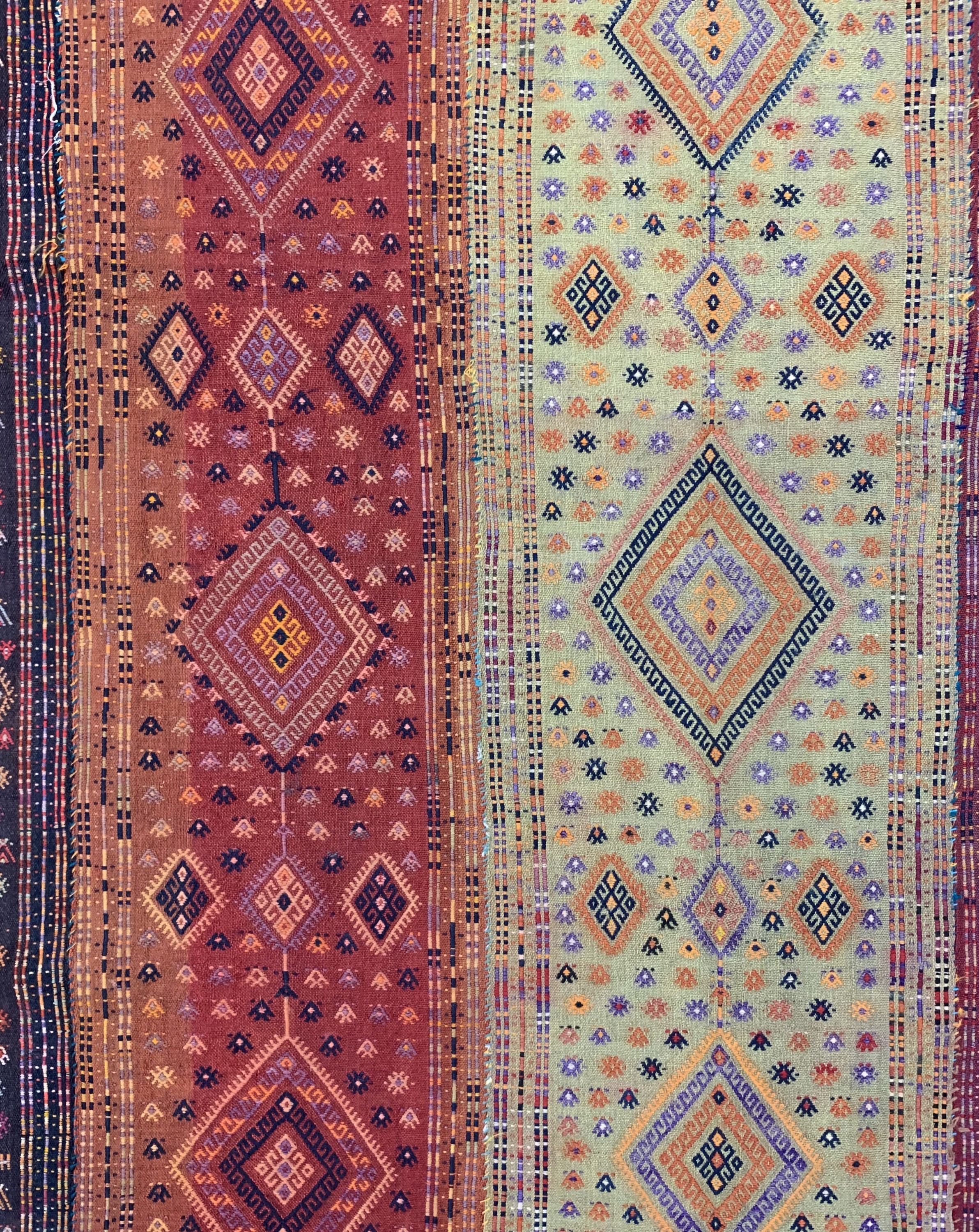 Detail b: Anatol Cicim alt(5 Bahnig), Türkei, um 1920/1930, Wolle auf Wolle, ca. 414 x 192 cm, EHZ: 2-3