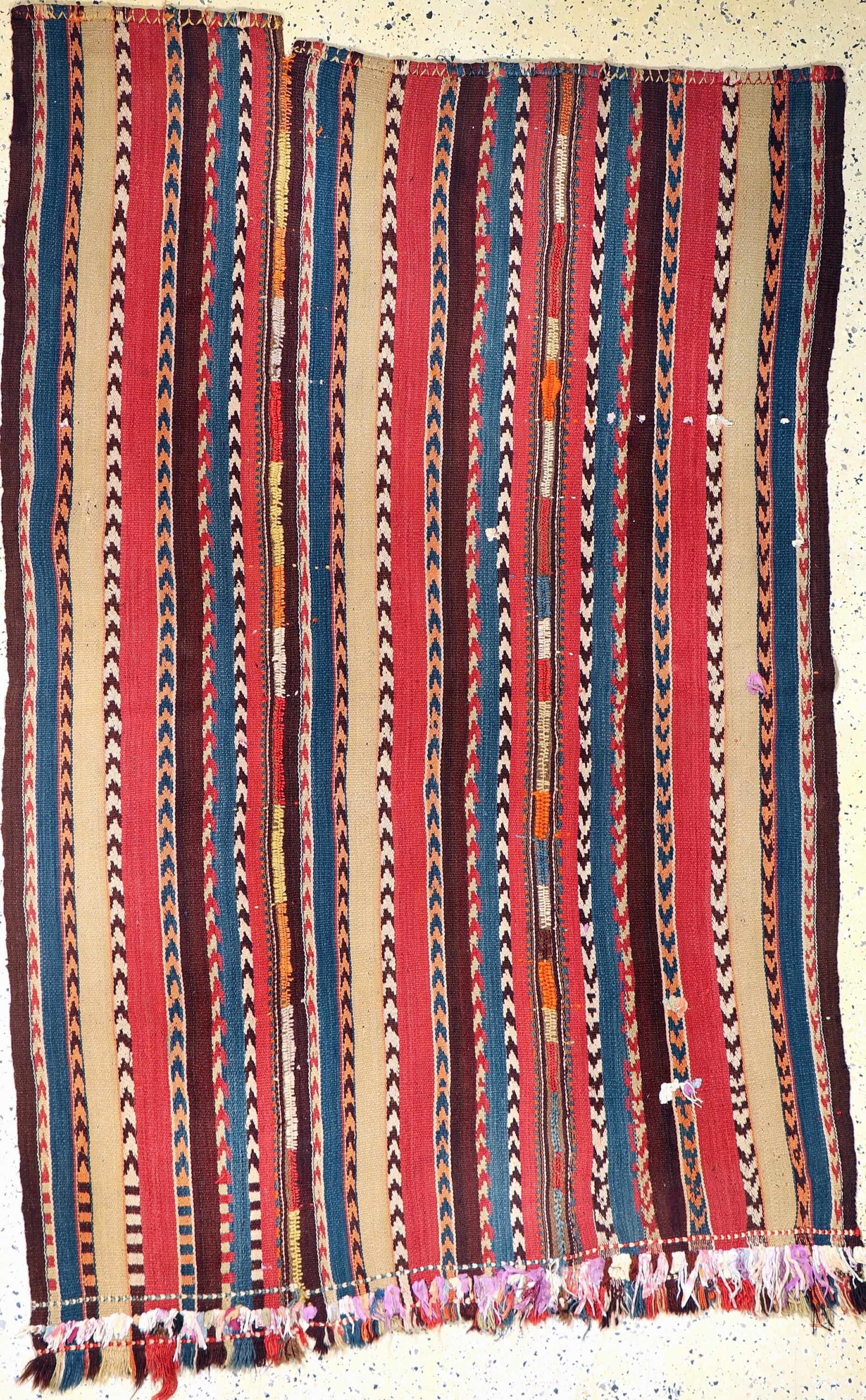 Malatya Djajim(3 Bahnig), Türkei, um 1940, Wolle auf Wolle, ca. 210 x 132 cm, EHZ: 2
