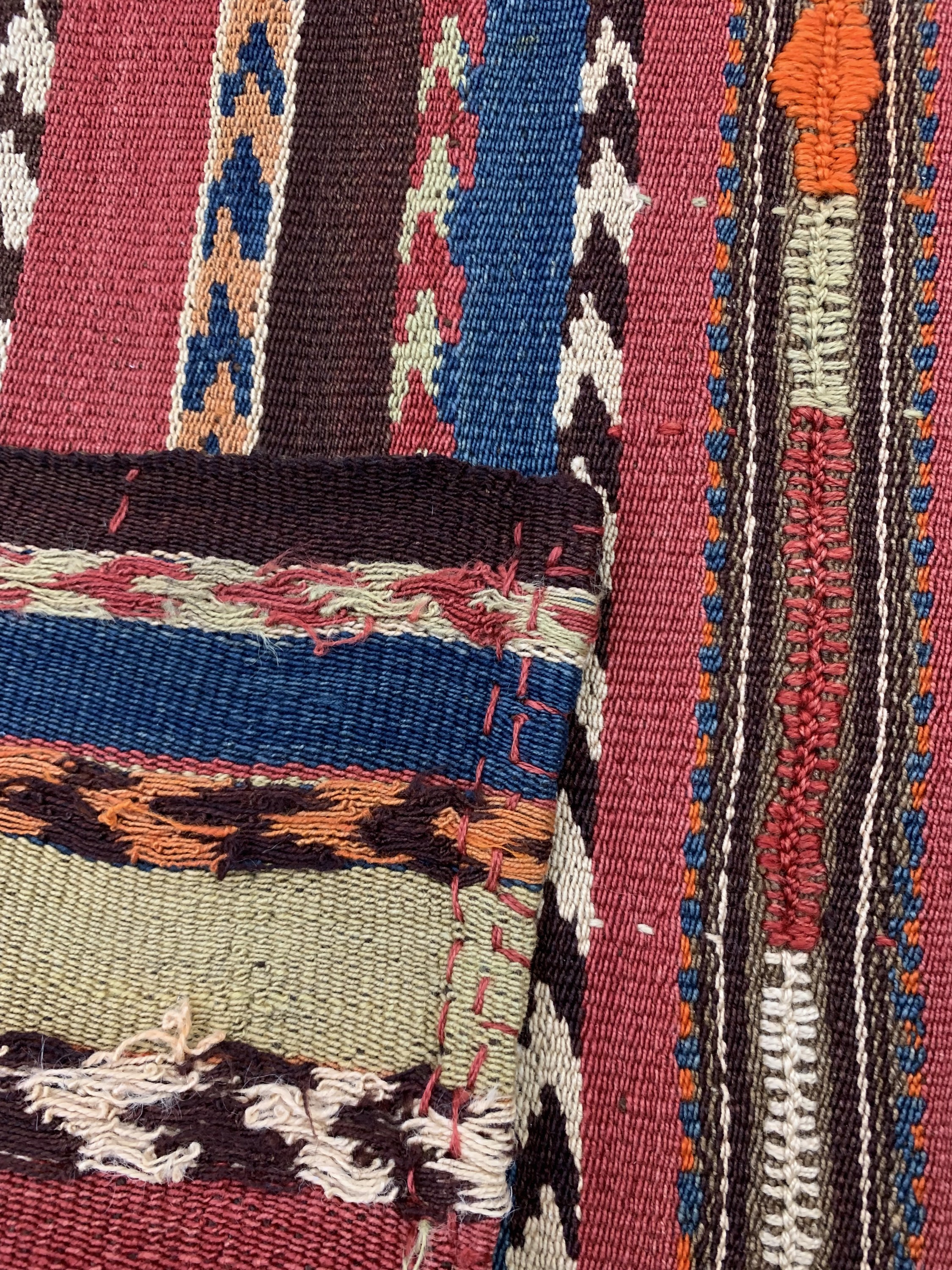 Detail d: Malatya Djajim(3 Bahnig), Türkei, um 1940, Wolle auf Wolle, ca. 210 x 132 cm, EHZ: 2