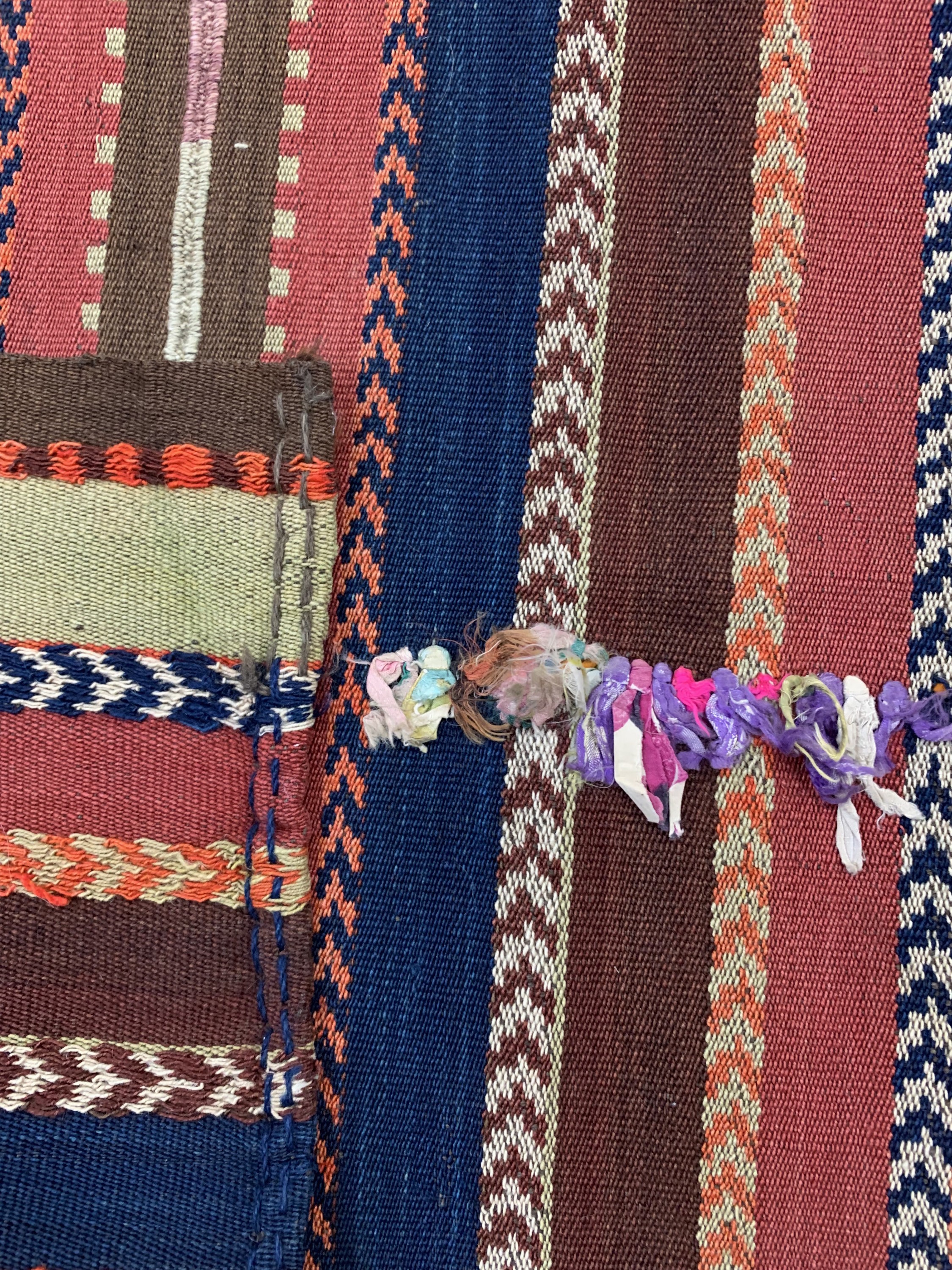 Detail d: Malatya Djajim (4 Bahnig), Türkei, um 1940,Wolle auf Wolle, ca. 185 x 170 cm, EHZ: 2