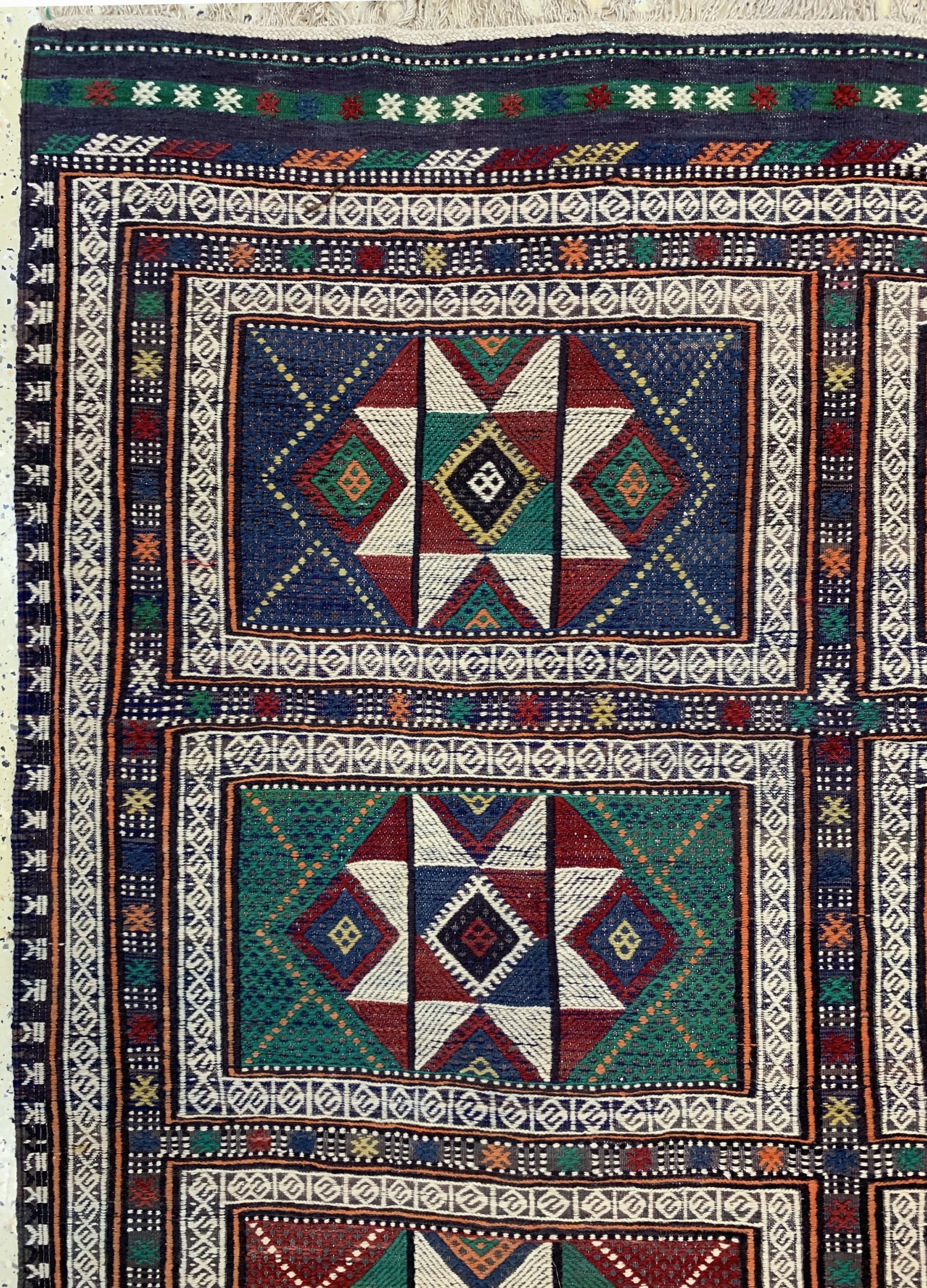 Detail b: Anatol Shaddah alt, Türkei, um 1950, Wolle auf Wolle, ca. 285 x 177 cm, EHZ: 2