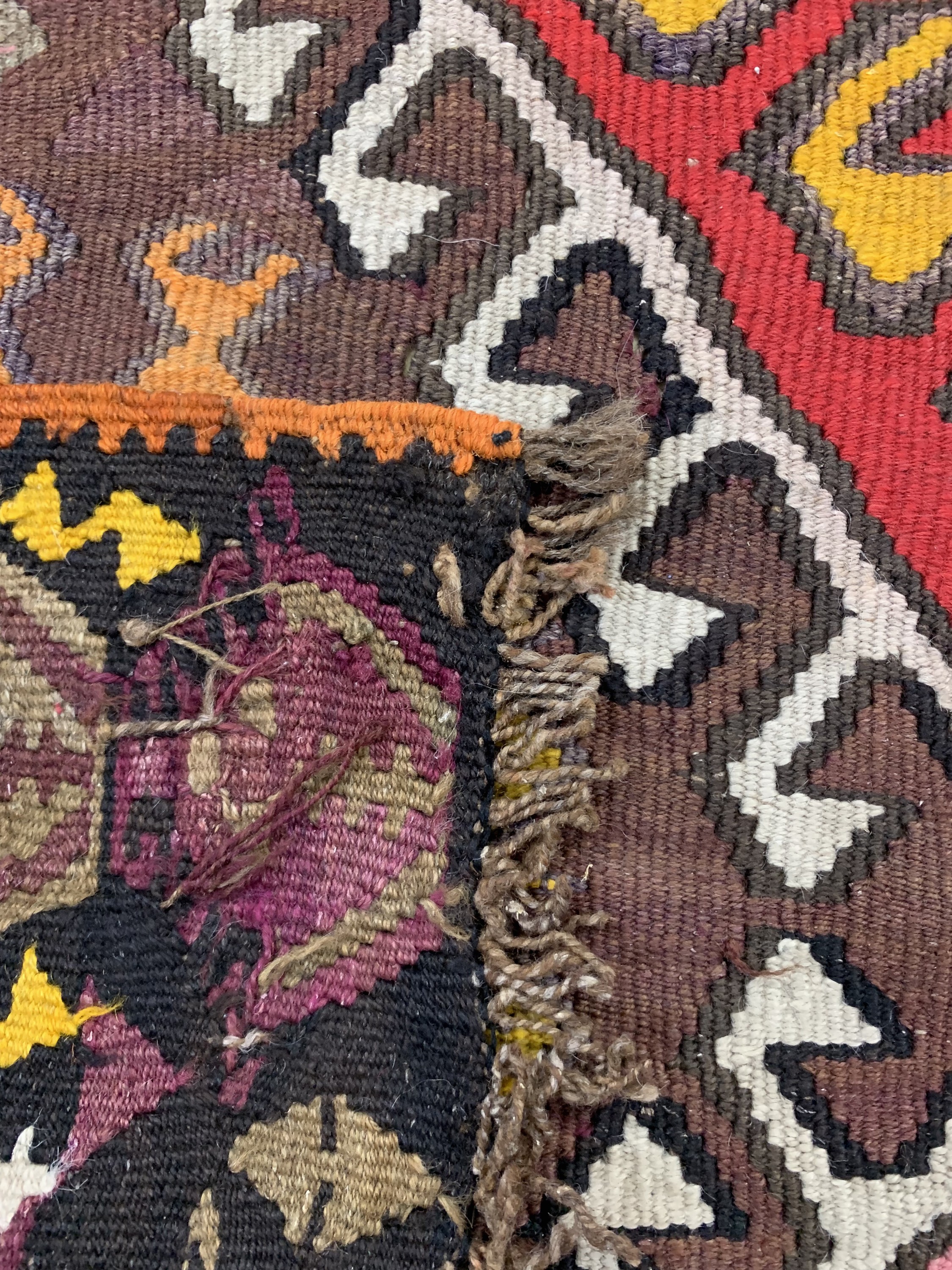 Detail e: Anatol Kelim, Türkei, um 1950, Wolle auf Wolle, ca. 270 x 120 cm, EHZ: 2