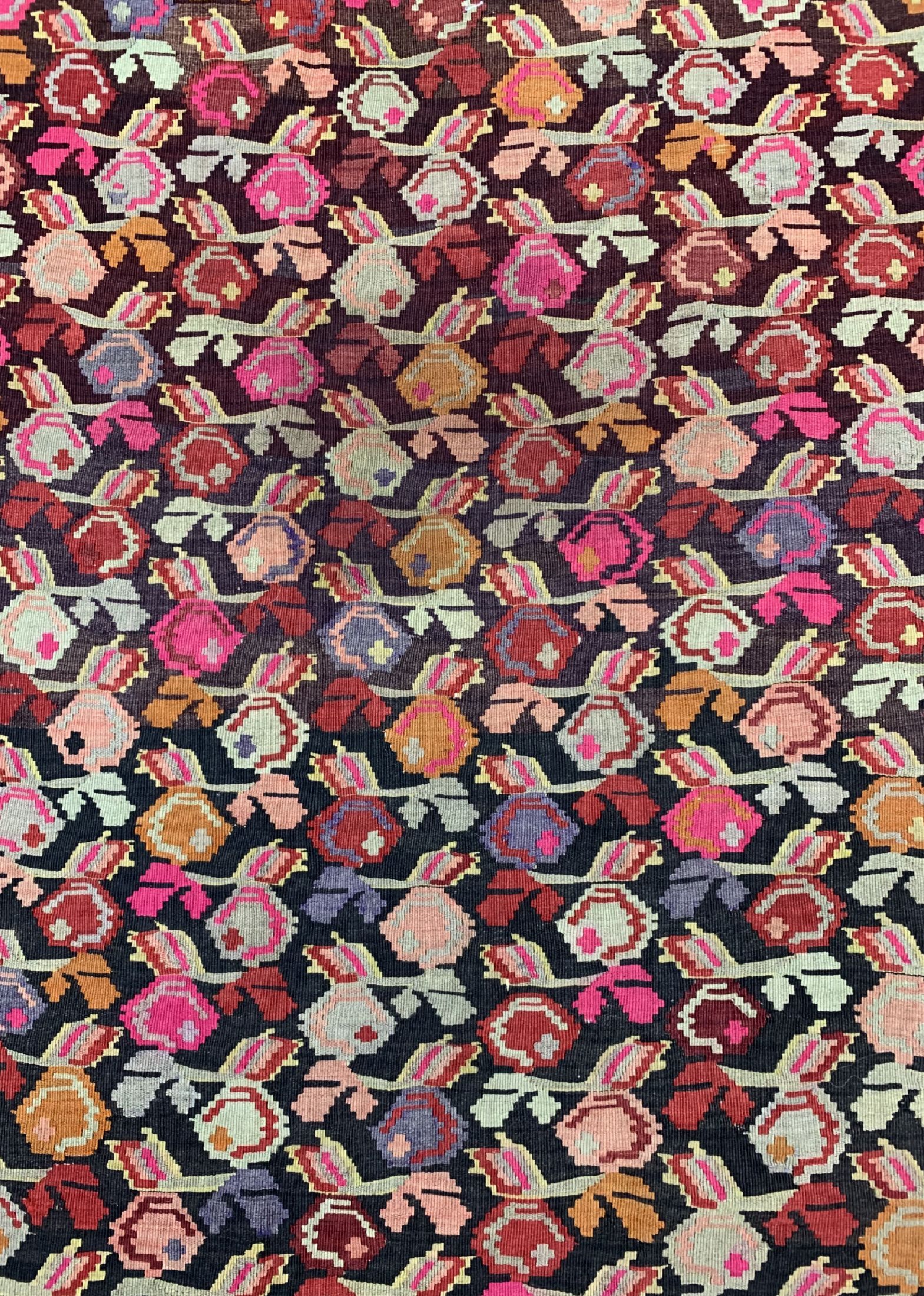 Detail c: Karabagh Kelim antik, Kaukasus, um 1900, Wolle auf Wolle, ca. 394 x 200 cm, EHZ: 2